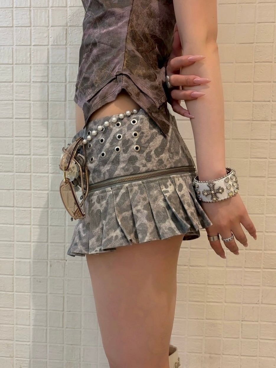 7/11 20:00発売　国際配送【BABY09】cross pearl waist chain (2color)
