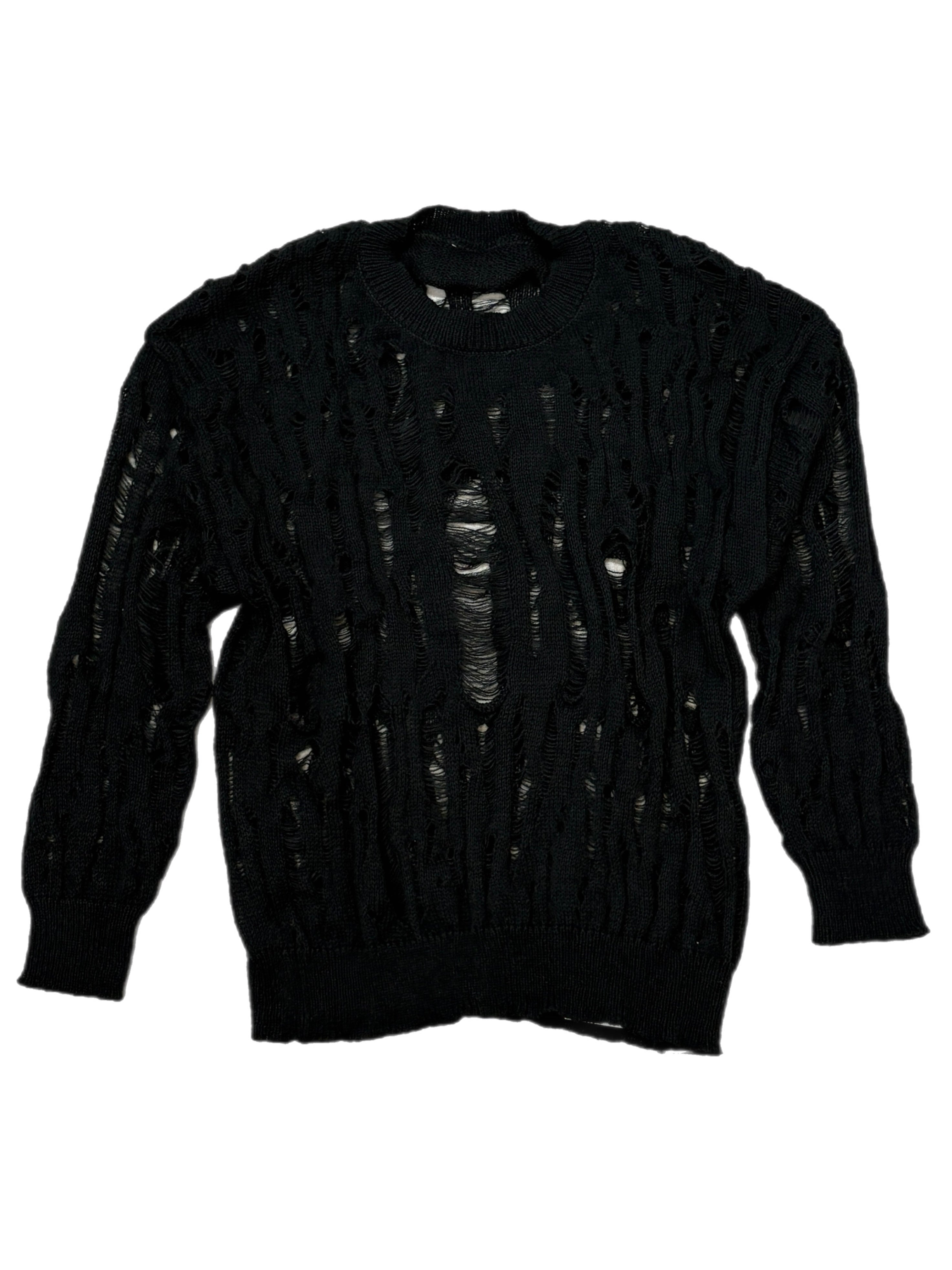 国際配送【Never mind the XU】damage loose knit