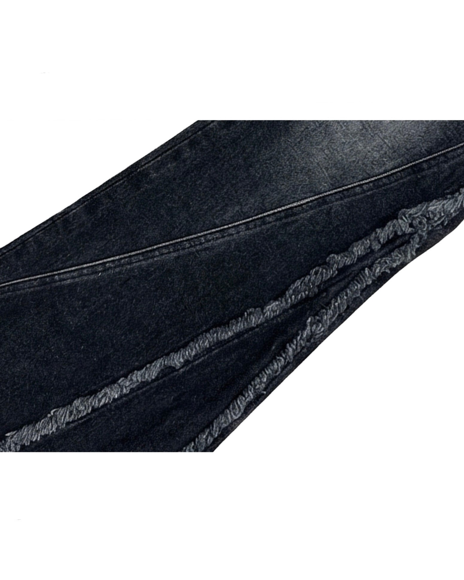 【BLR BLUER】Crush Double Line Washing Denim Pants