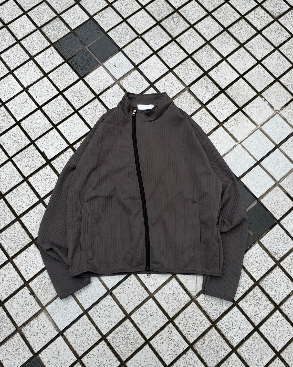 受注制【youll】pleated asymmetry jacket (3color)
