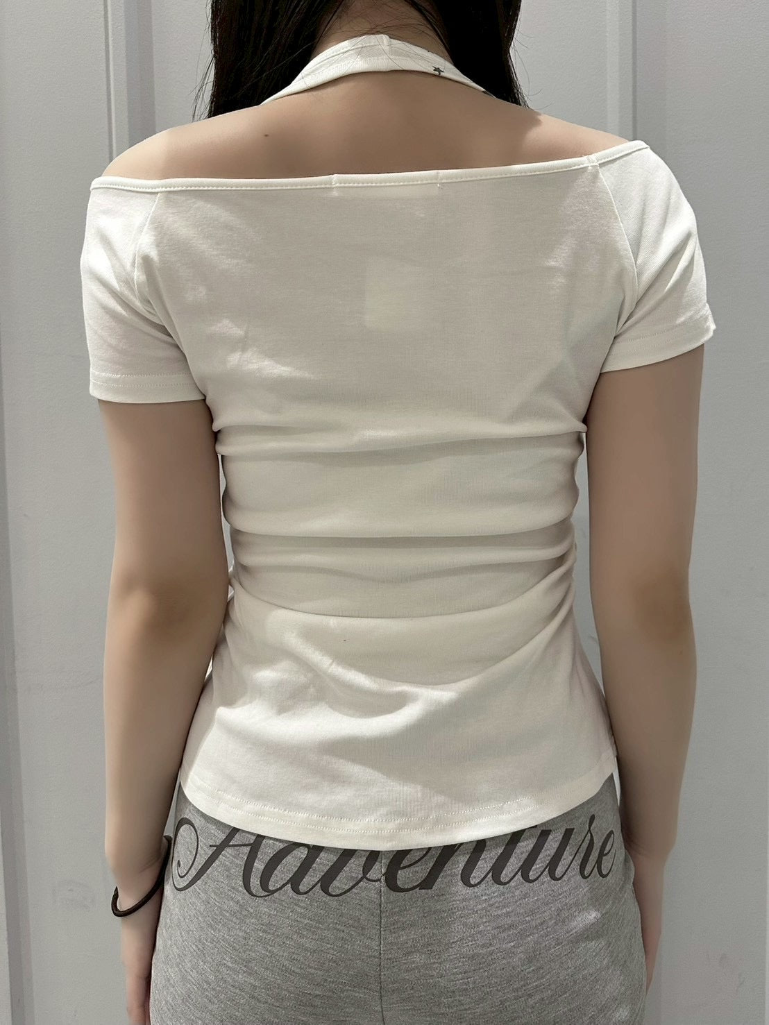 【nmtc+】Bijou Halter Layered Tee (3color)