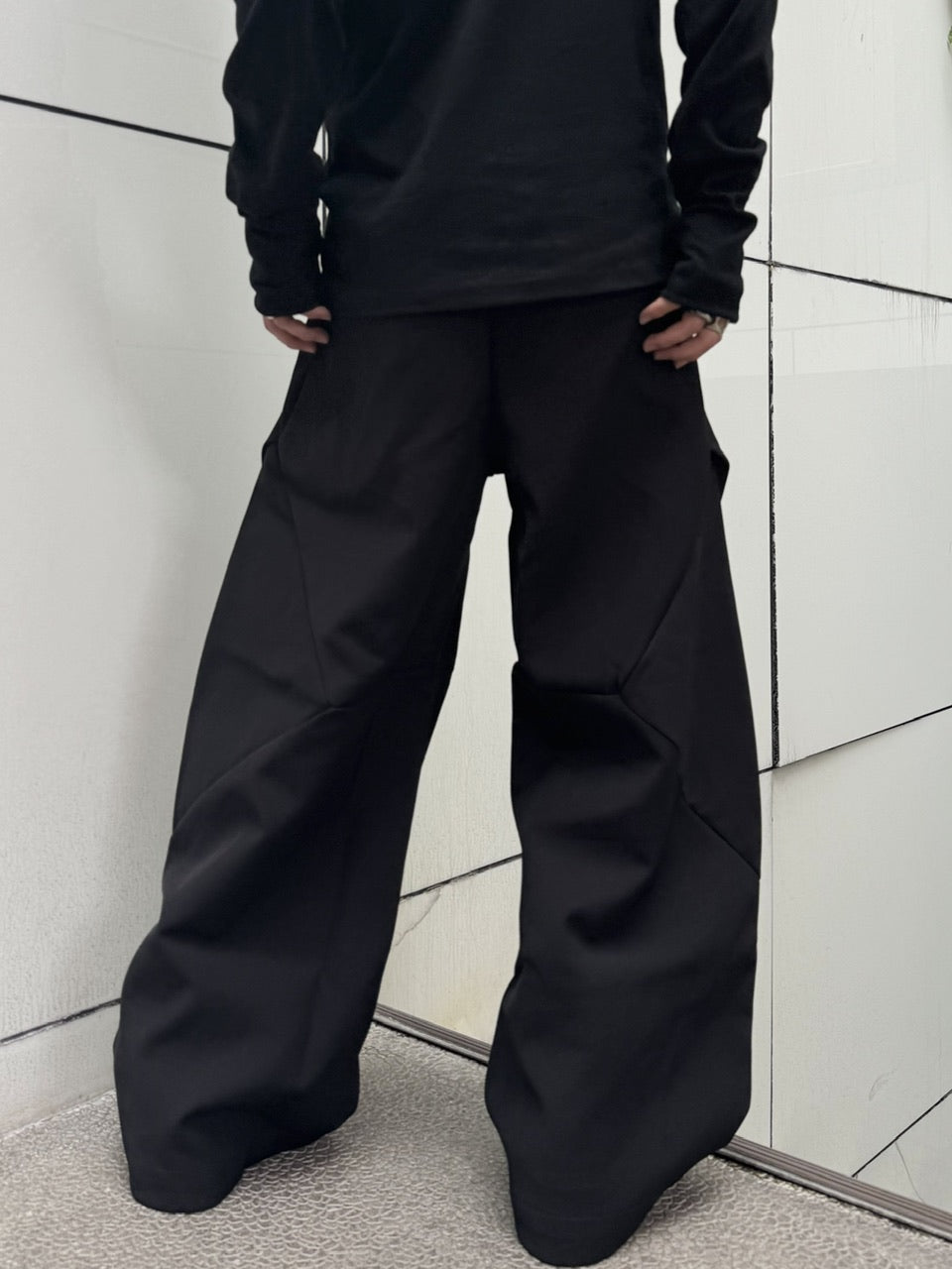 国際配送【RENOL】deform wide slacks (2color)