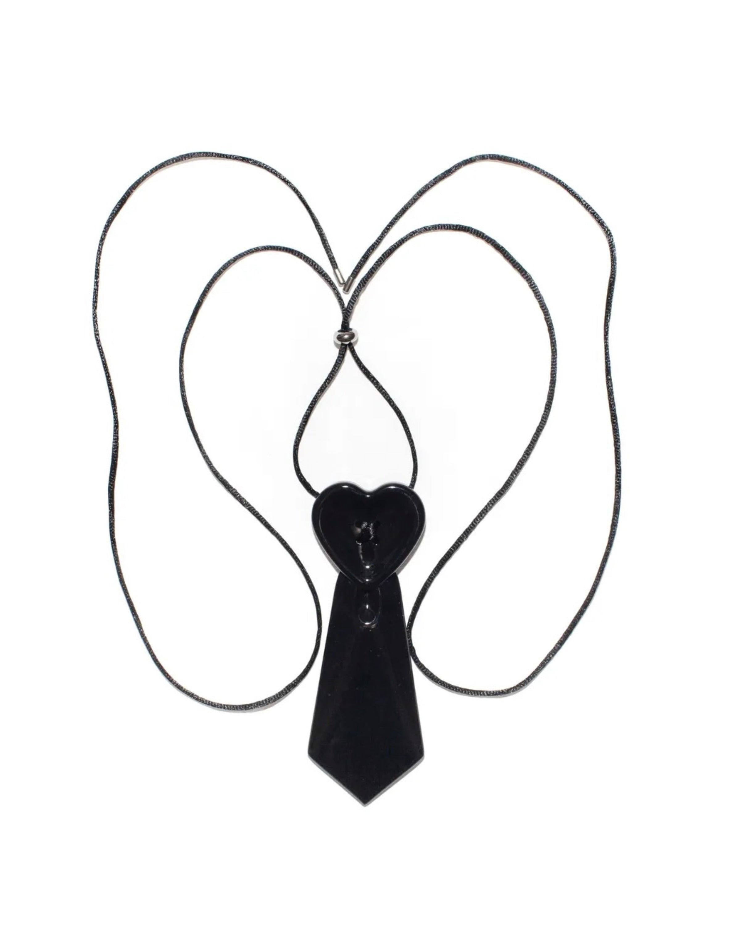 【Unopened gift】heart button tie necklaces