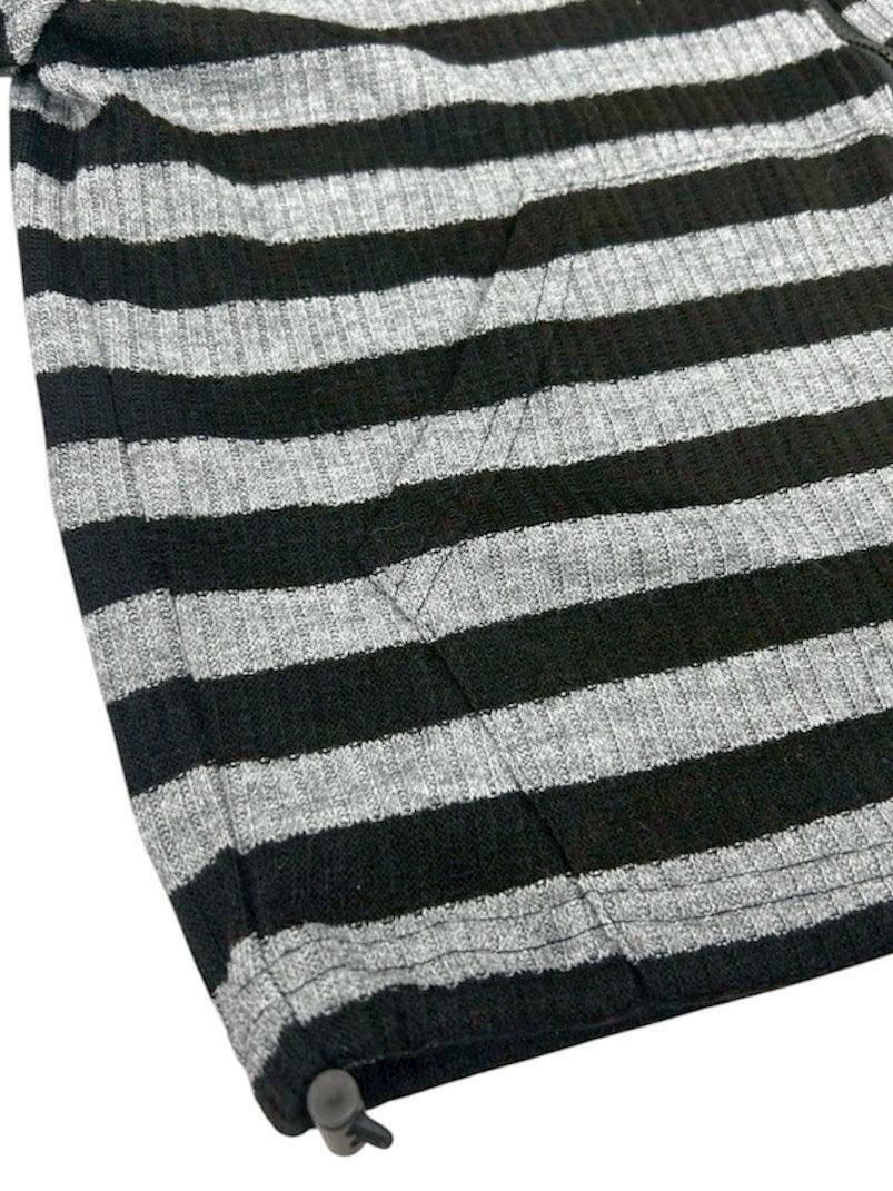 受注制【nmtc+】border crop double zip up hoodie (2color)