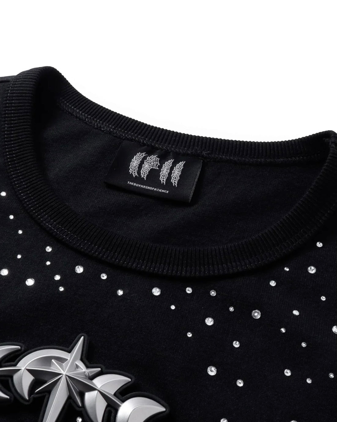 【The Boy Has No Patience】DOUBLE-HEADED EAGLE RHINESTONE VEST
