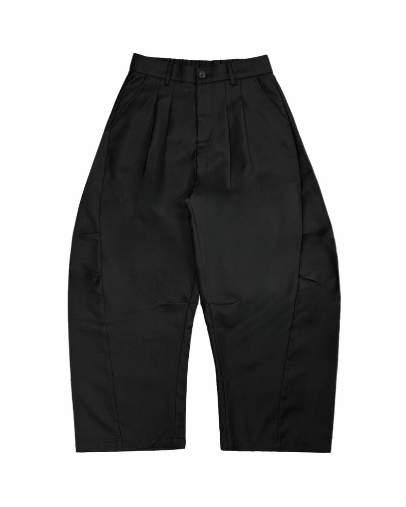 受注制【Chikashitsu +】2 tuck side design curve pants (3color)