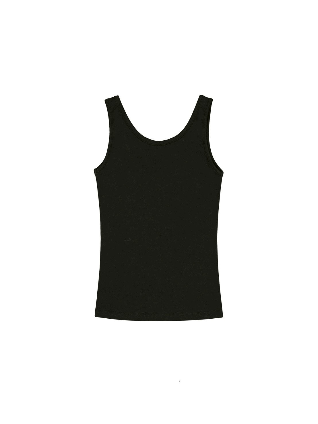【EYEER】Script Logo Zipper Ribbed Sleeveless