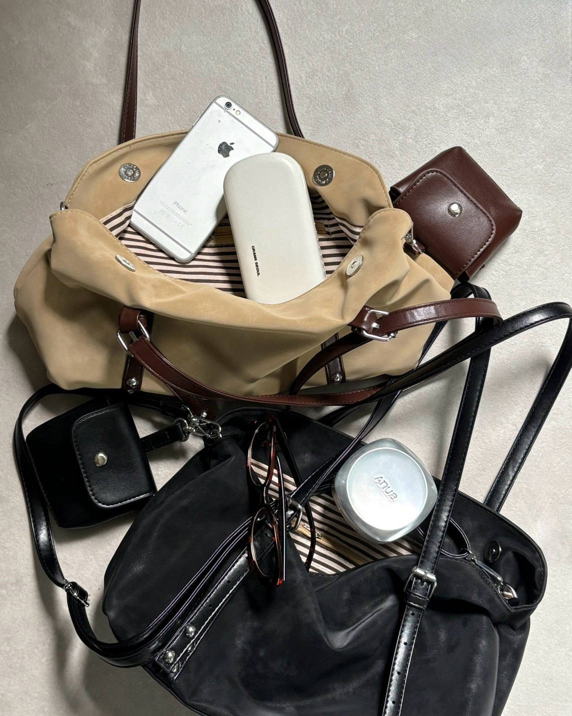受注制【OaKS】suede pouch shoulder bag (2color)