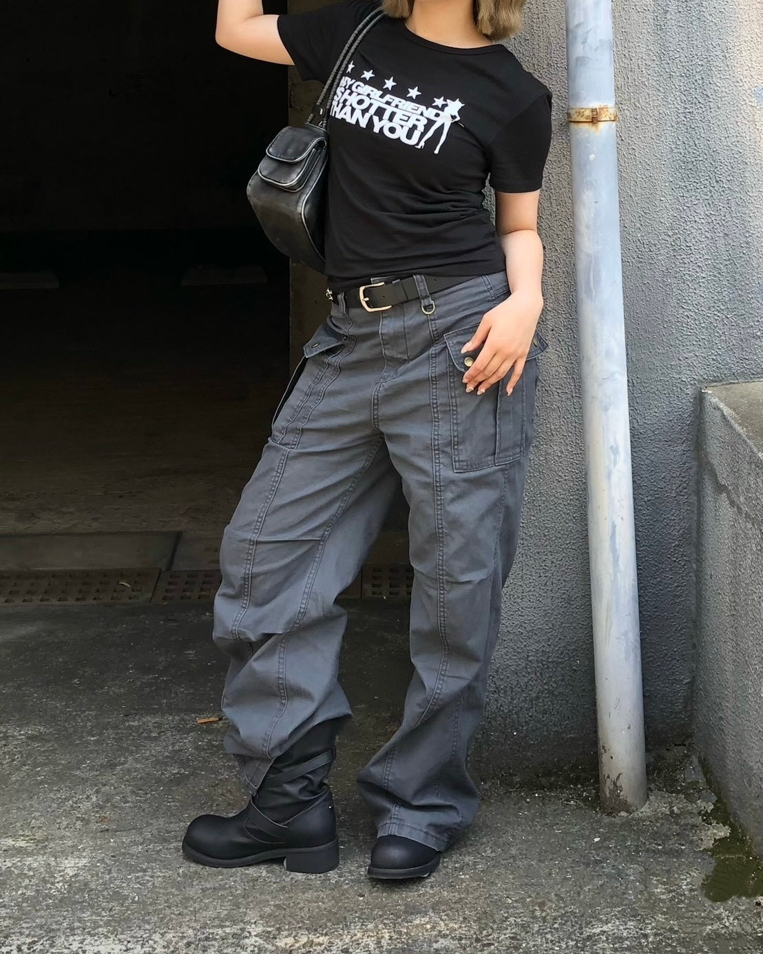 【OaKS】Deep-dyed Cut-out Pants (2color)