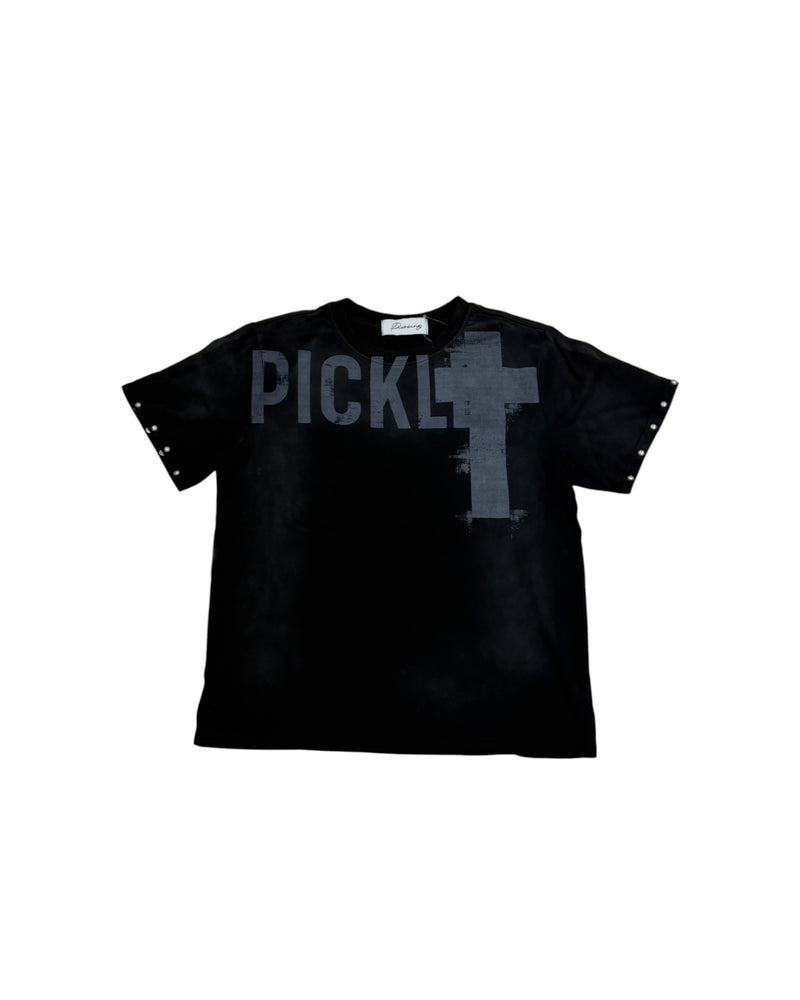 国際配送【Never mind the XU】dark angel wash tee (2color)