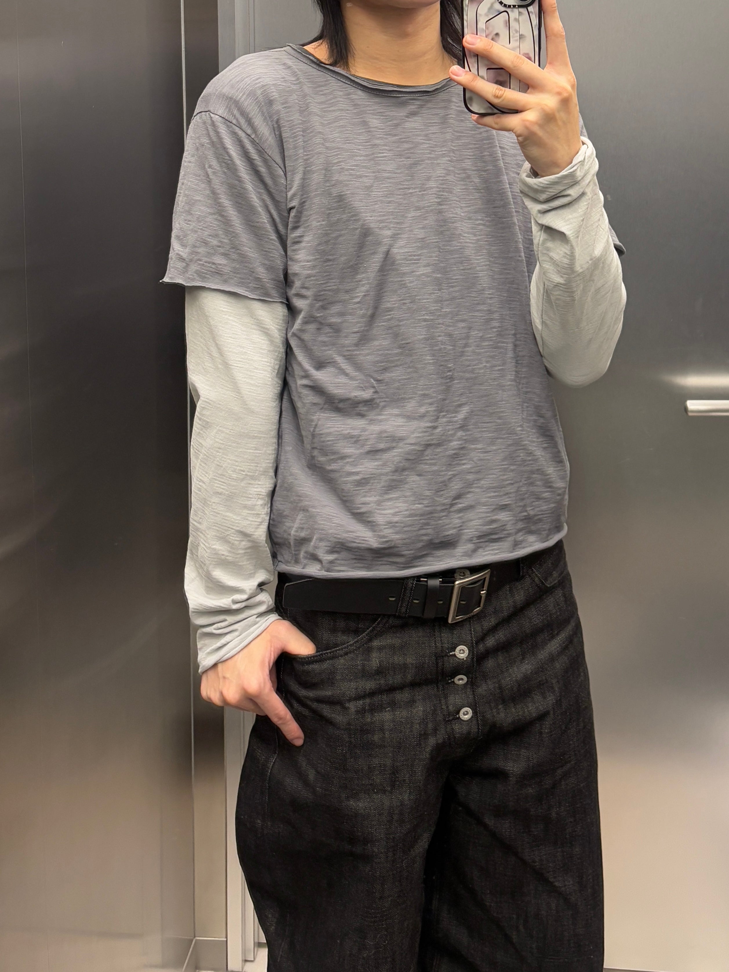 【youll】layered long sleeve tee (2color)