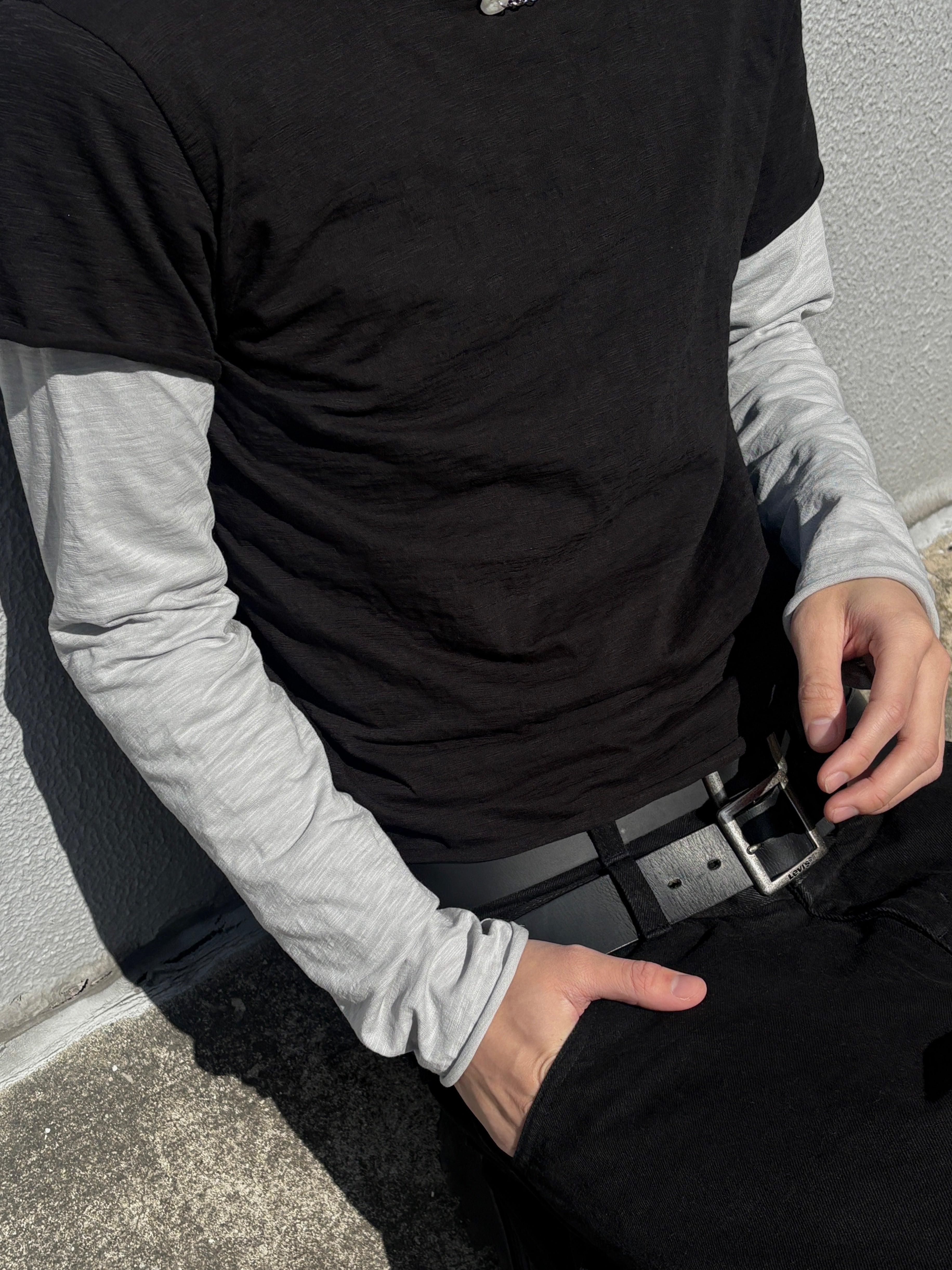 【youll】layered long sleeve tee (2color)