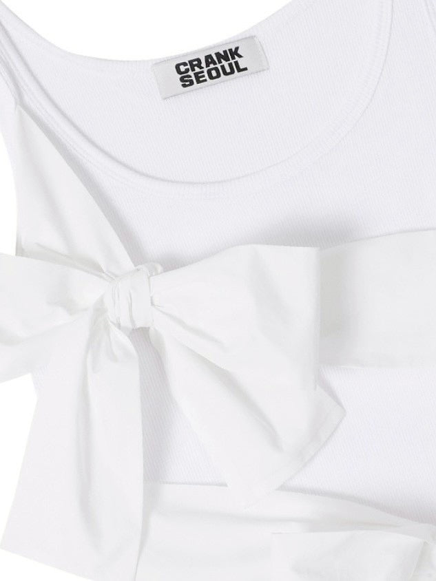 【CRANK】DOUBLE RIBBON-TIED SLEEVELESS