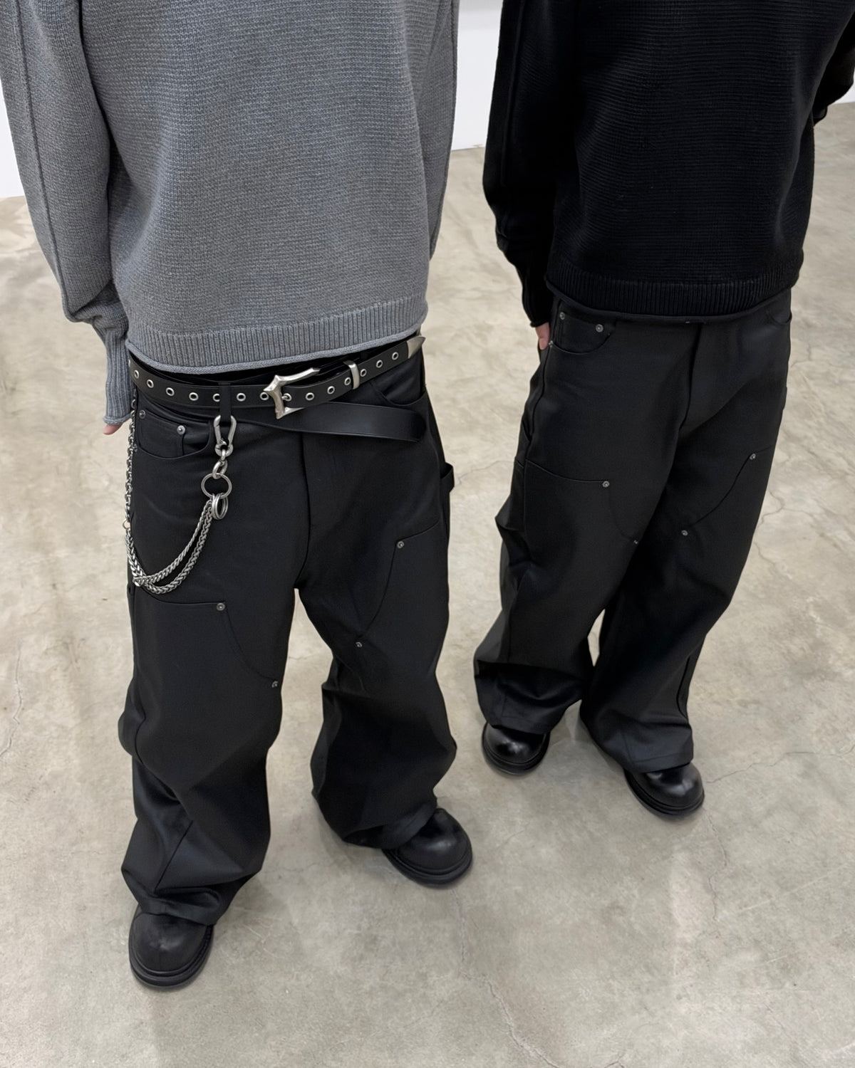 【CHIKASHITSU PLUS HIGH】Carbon coated double knee pants