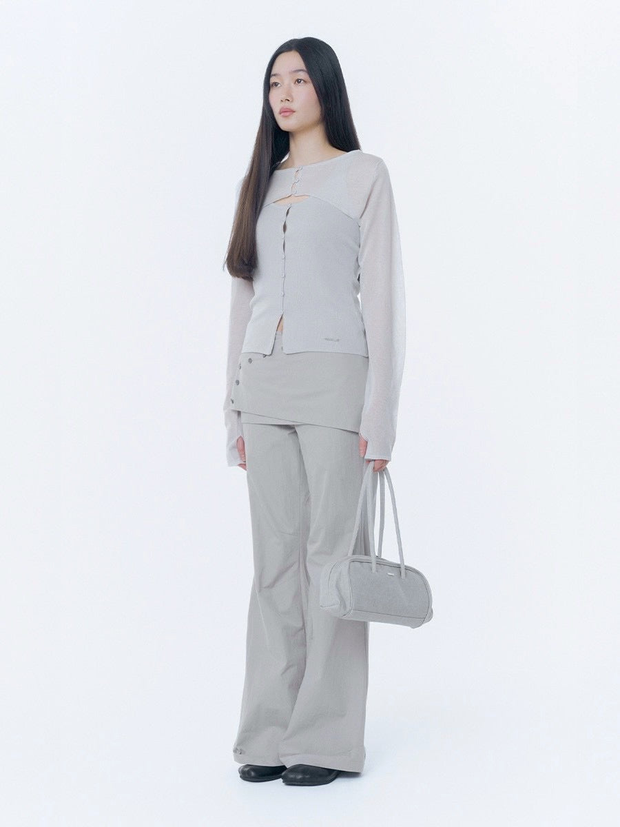 【Miseki seoul】Twill baguette bag