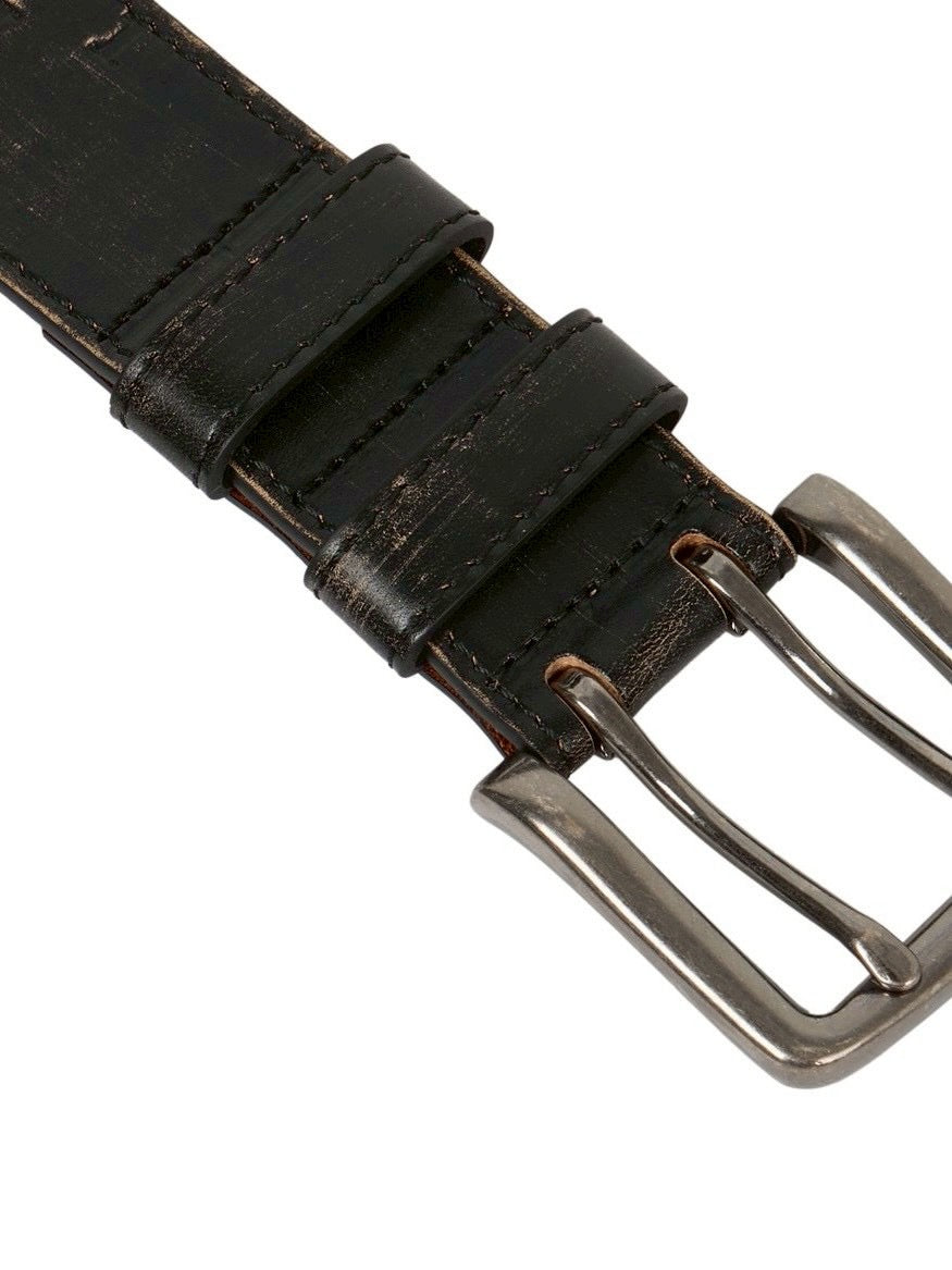 【AAKAM】Typography Leather Belt