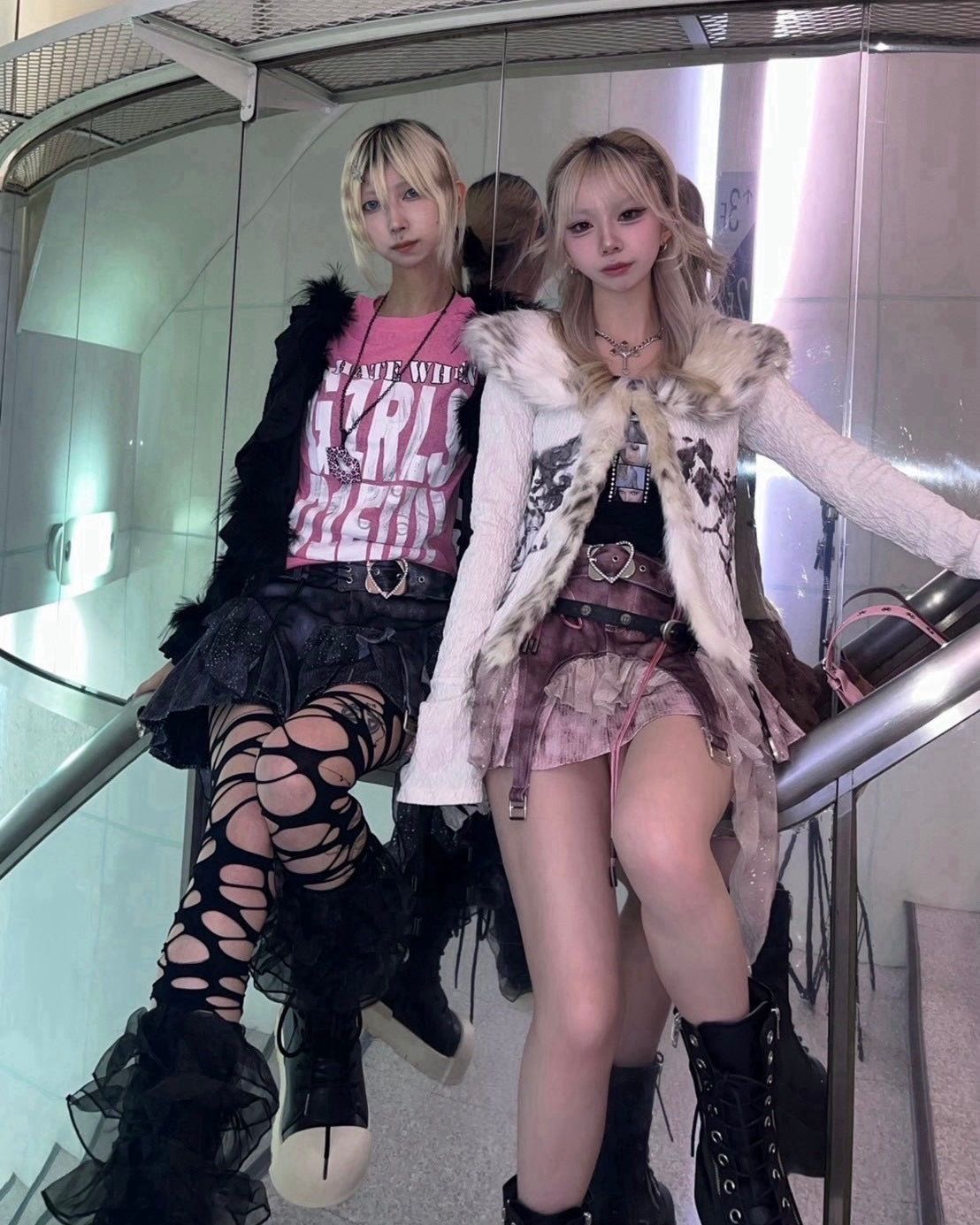 国際配送【BABY09】sequins garter belt skirt