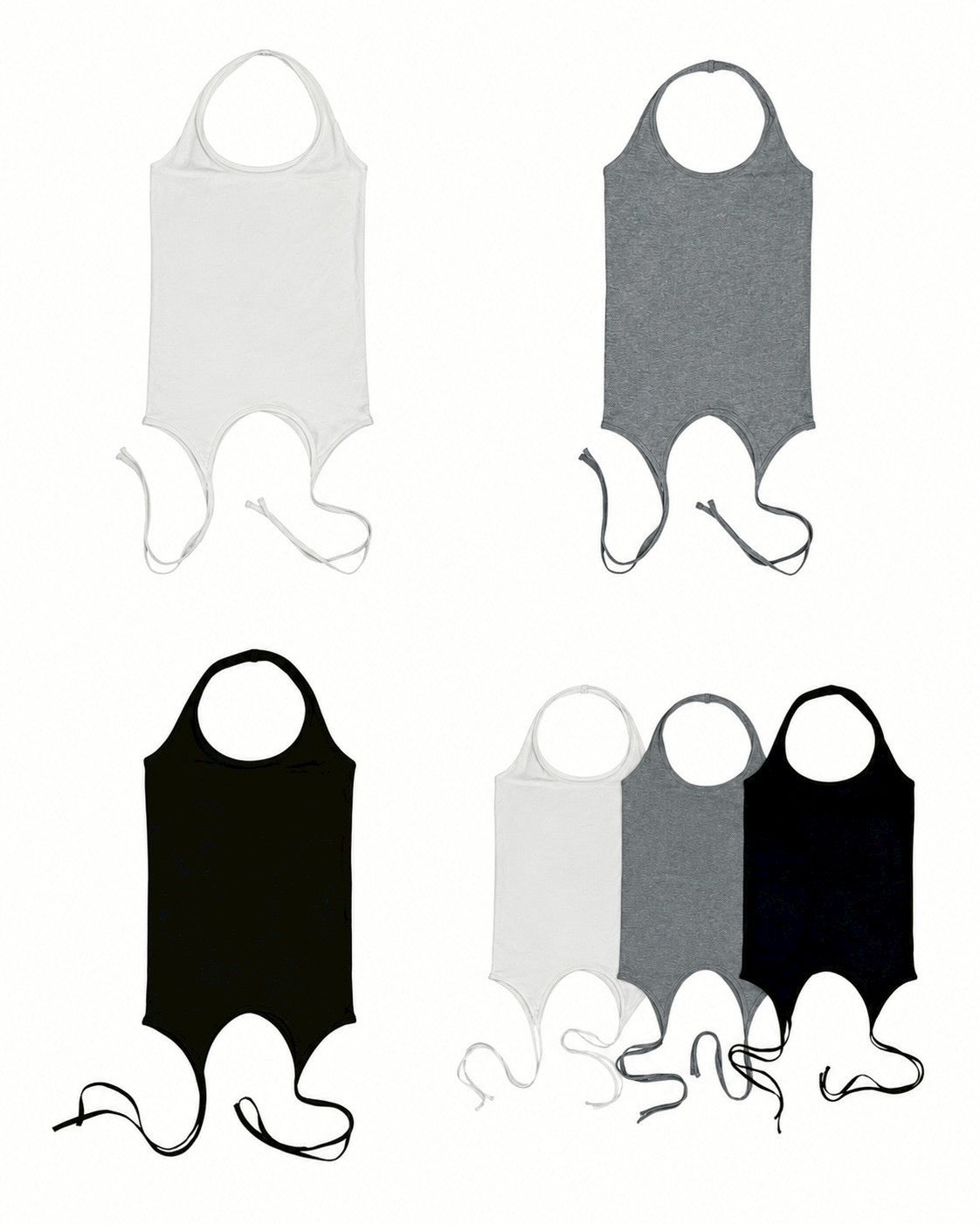 受注制【nmtc+】Layered Halter Strap Tank Dress (3color)
