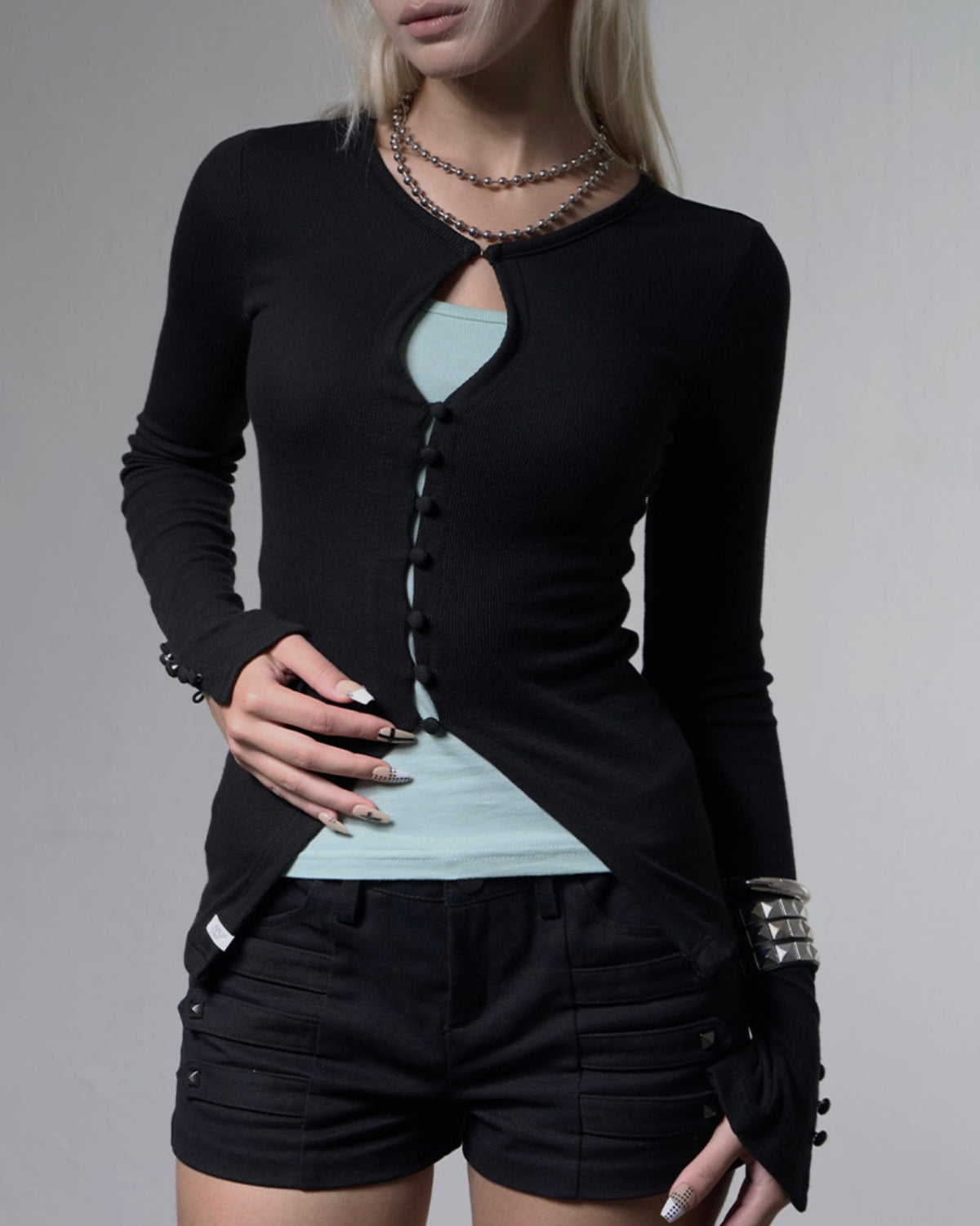 【FANCY CLUB】KEYHOLE HOOK CARDIGAN