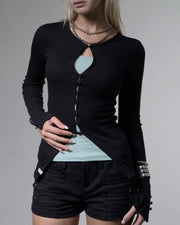 【FANCY CLUB】KEYHOLE HOOK CARDIGAN