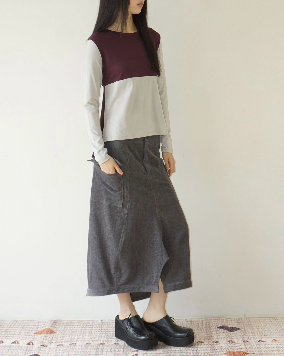 【Uglyshadow】SOFT POCKET SKIRT