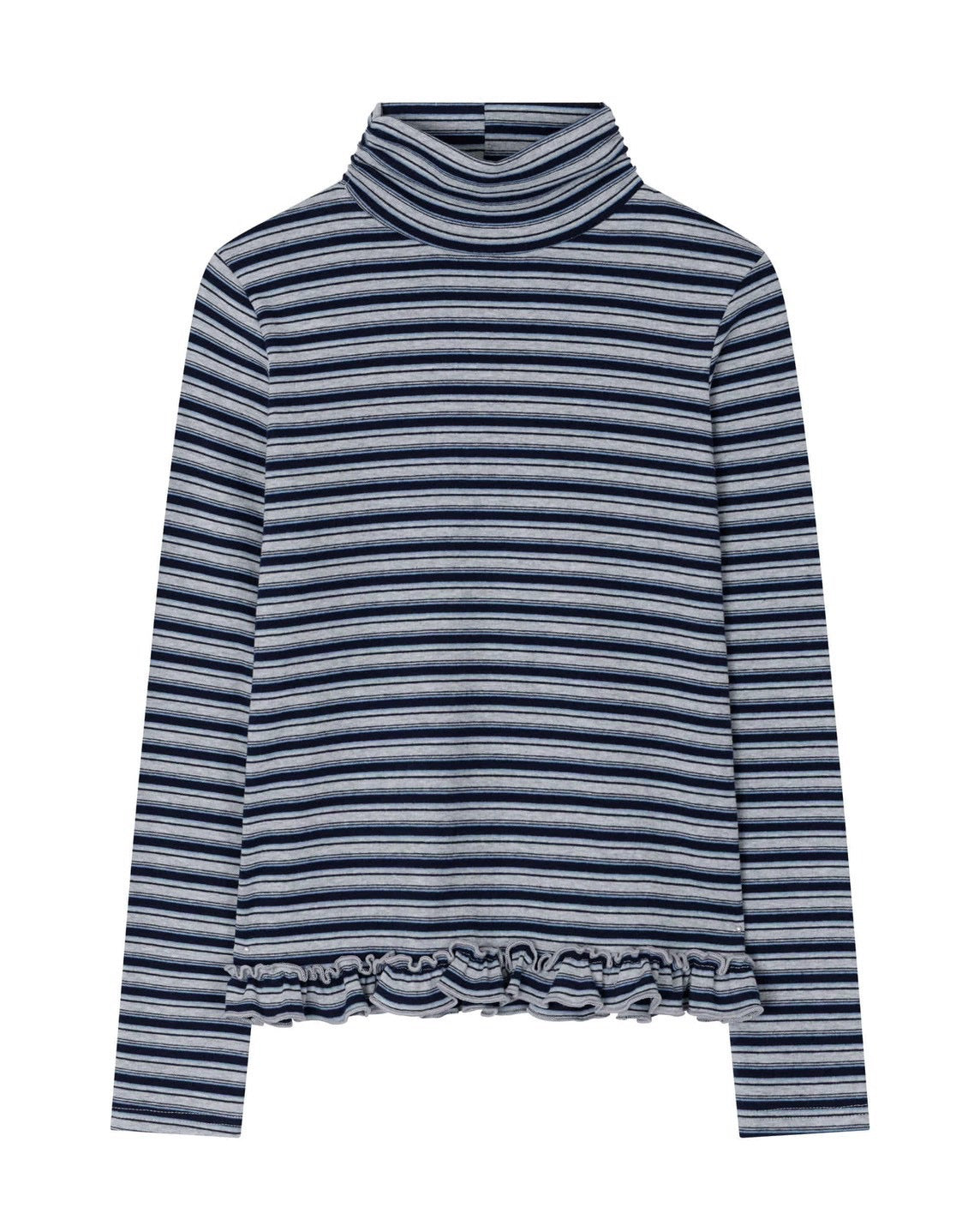 【Uglyshadow】STRIPE TURTLENECK TEE