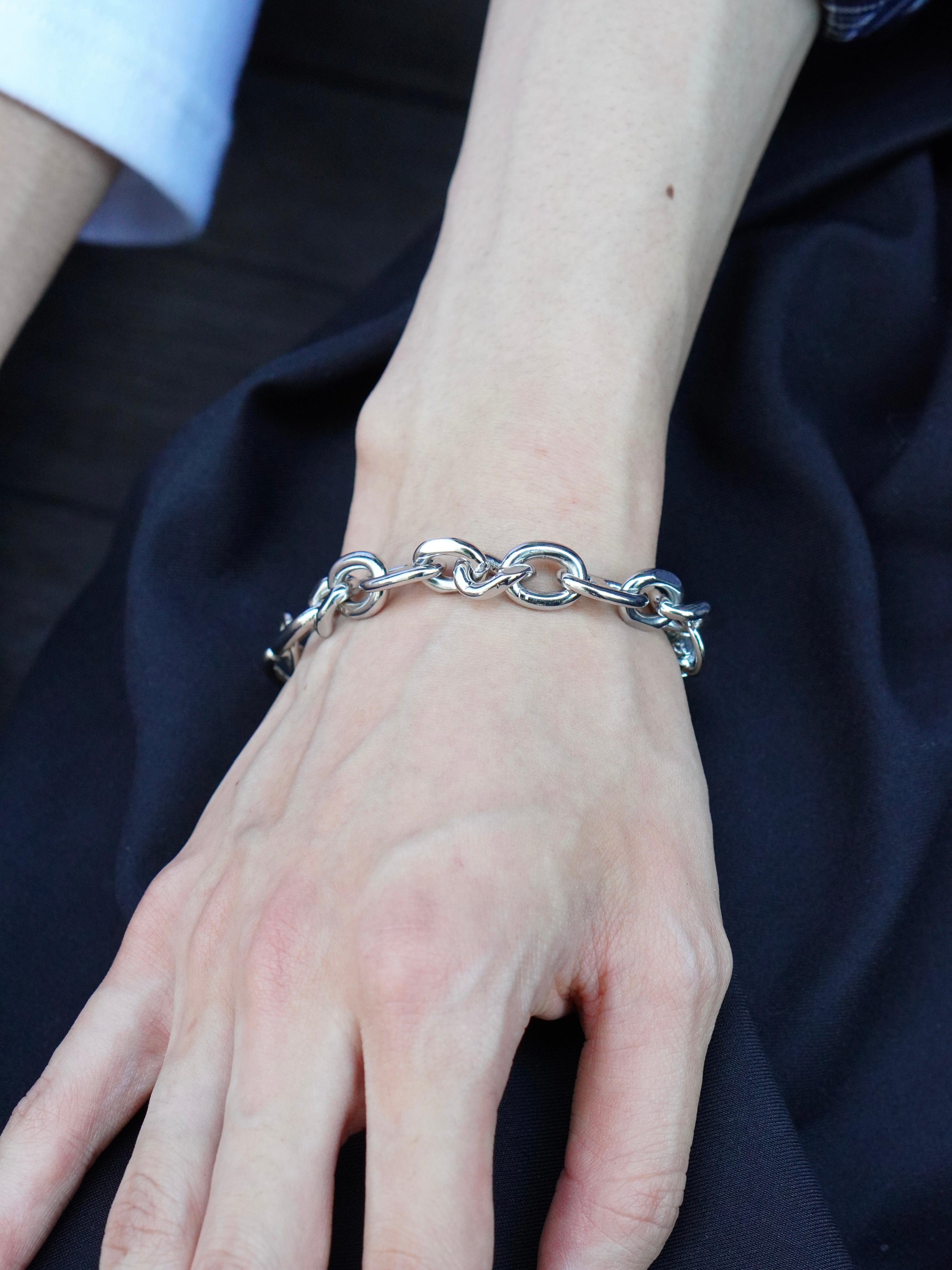 5/23 20:00発売【CHIKASHITSU PLUS HIGH】Anchor links bracelet (2color)