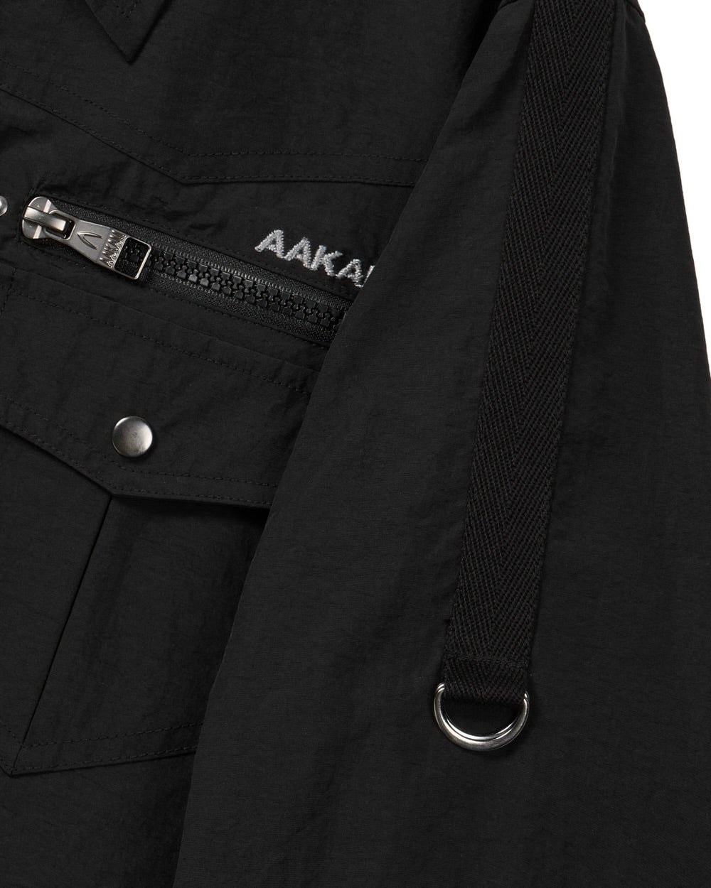 【AAKAM】Roll-Up Nylon Safari Shirts
