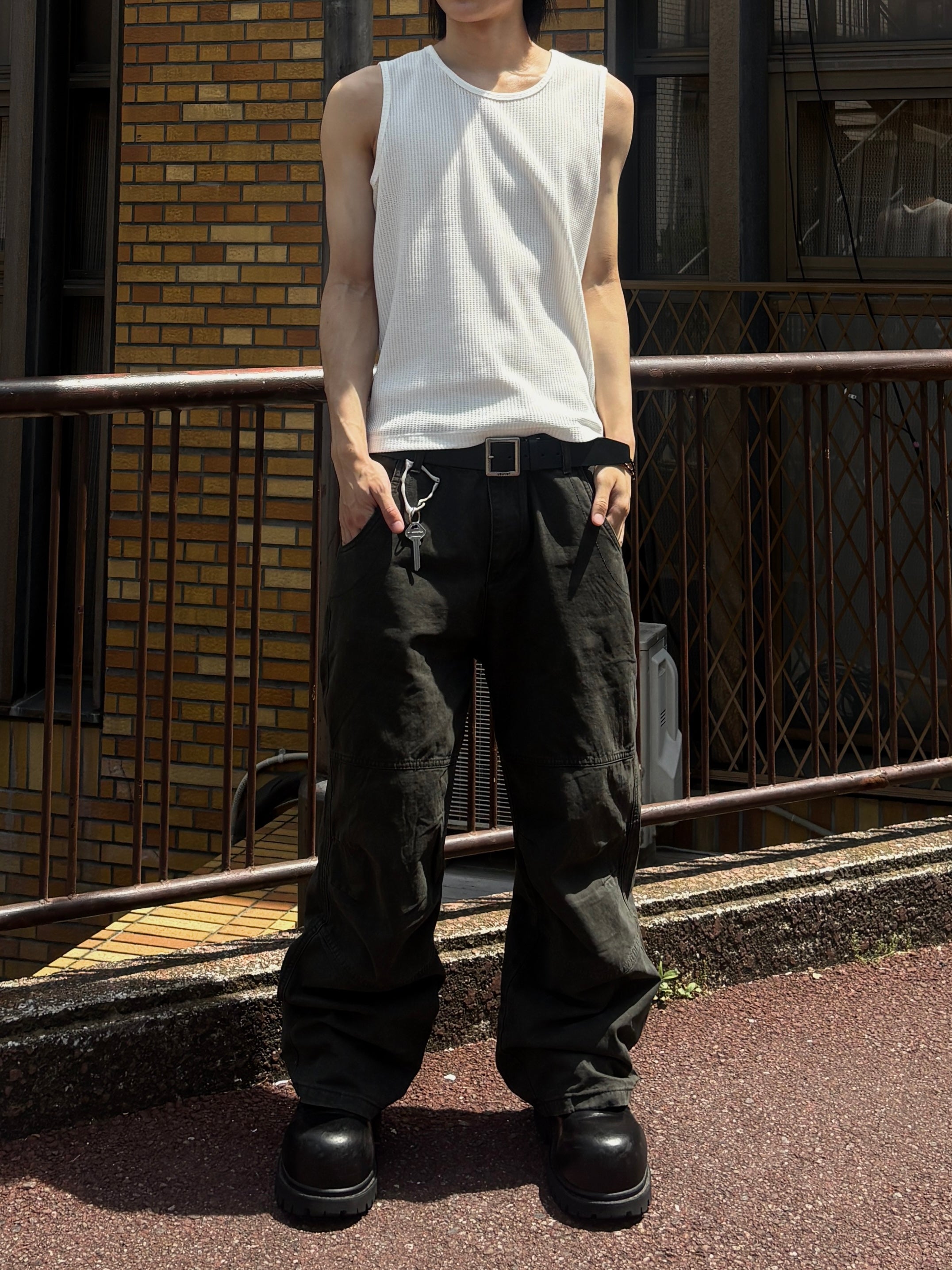 受注制【youll】Semi wide cotton pants (2color)