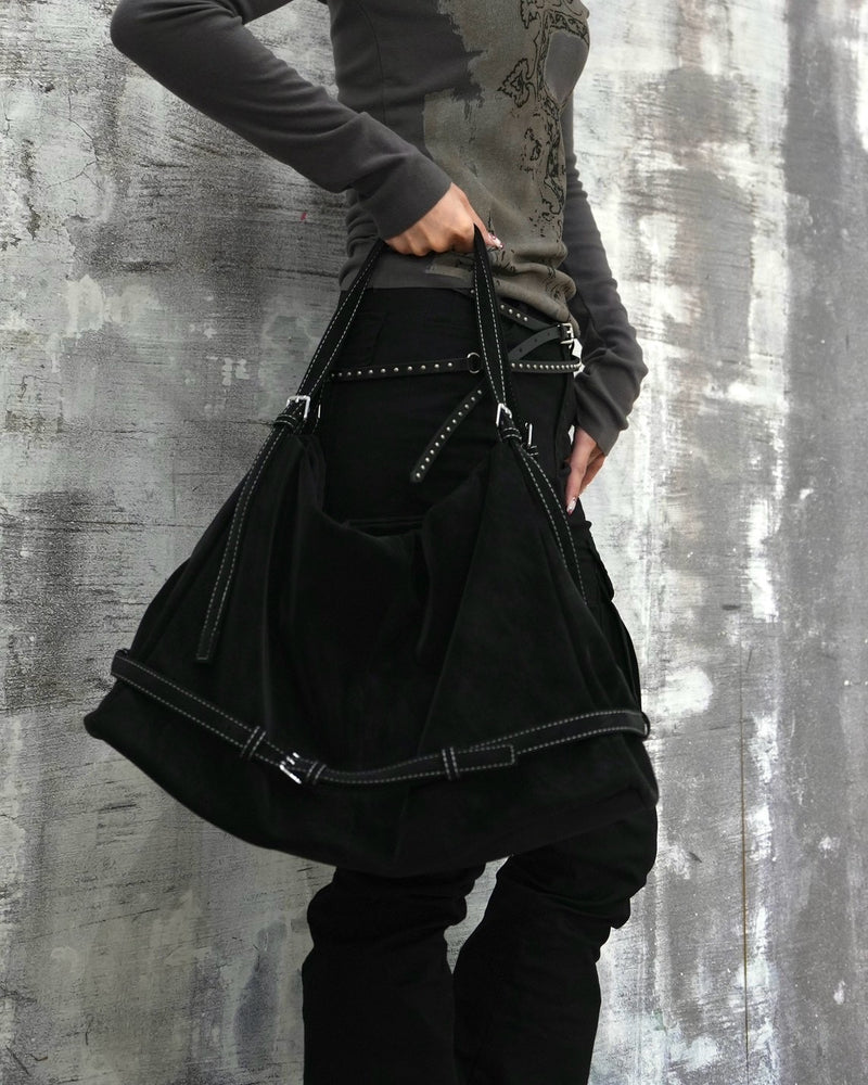 受注制【OaKS】suede boston bag (2color)