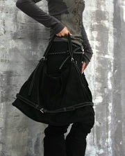 受注制【OaKS】suede boston bag (2color)
