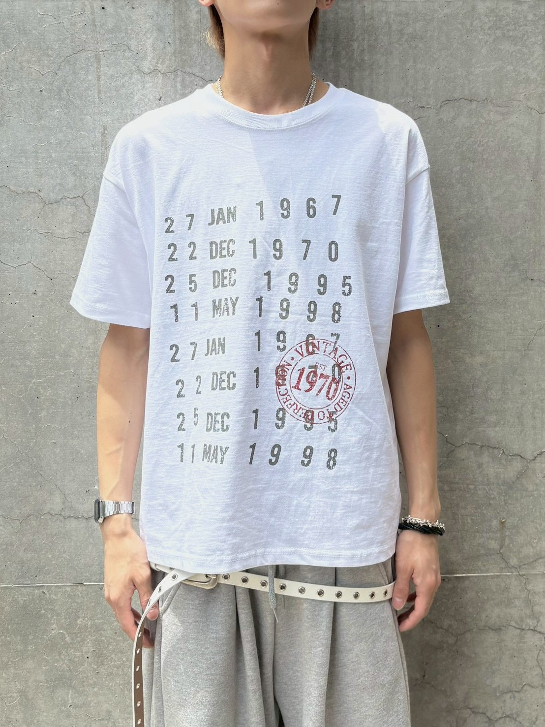 6/19 20:00発売 受注制【nmtc+】Washed Semi Crop Lettering Tee (3color)
