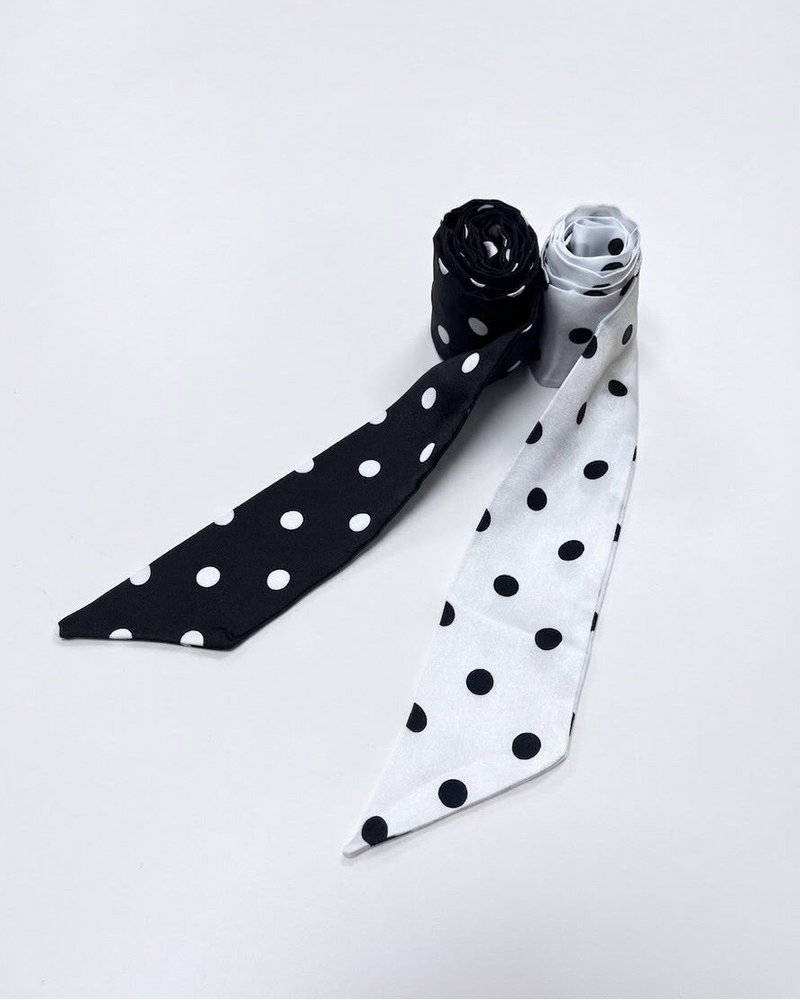 大阪店 WEB限定 受注制【Never mind the XU】Dot Ribbon Scarf