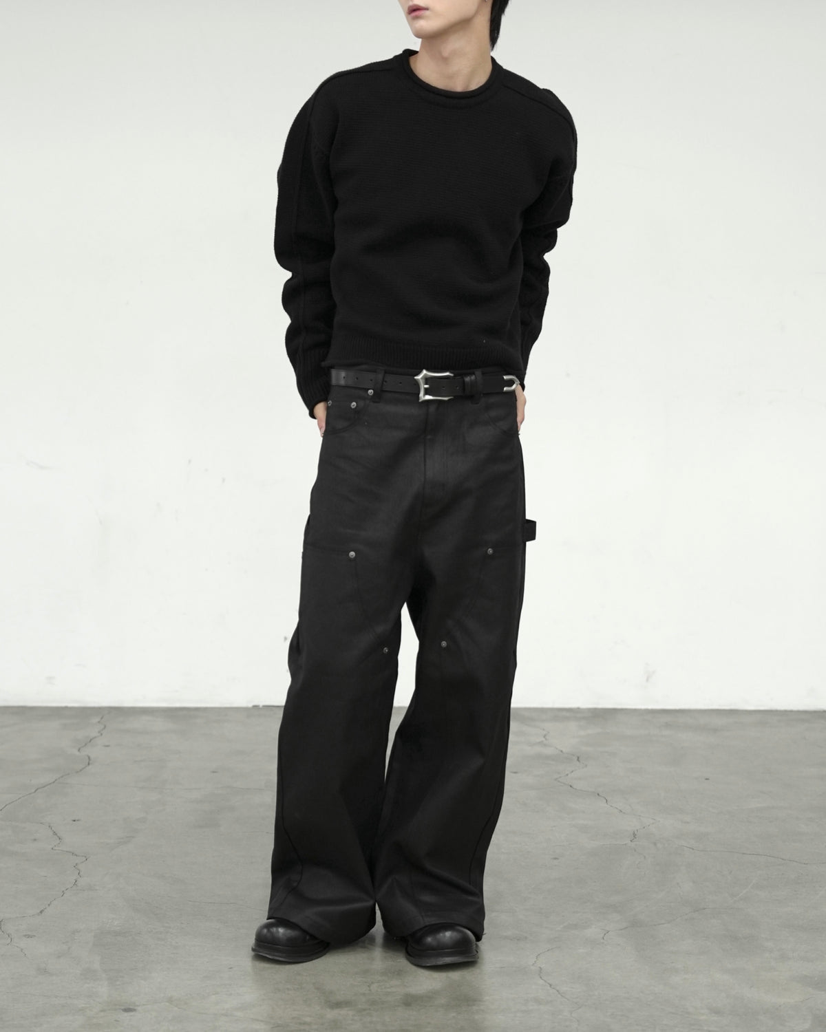 【CHIKASHITSU PLUS HIGH】Carbon coated double knee pants