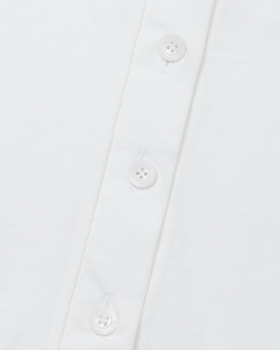 【Uglyshadow】PLACKET RIBBED T-SHIRT