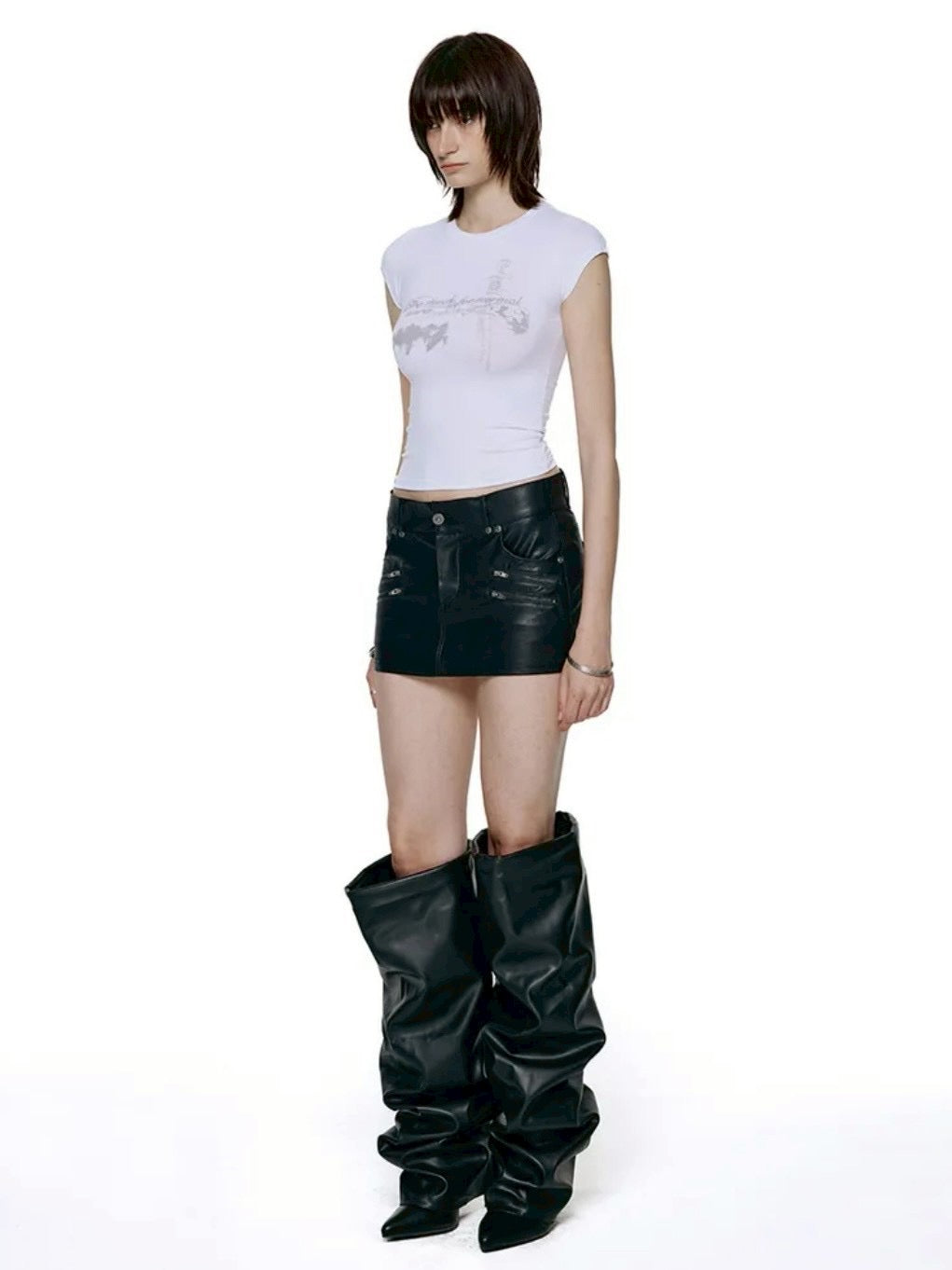 【ROCK CAKE】Aura Cap Sleeve Top
