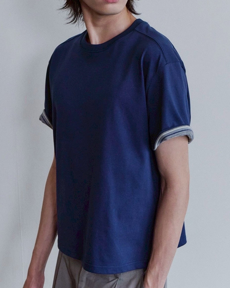 【Waviness】Stripe Layered T-shirts