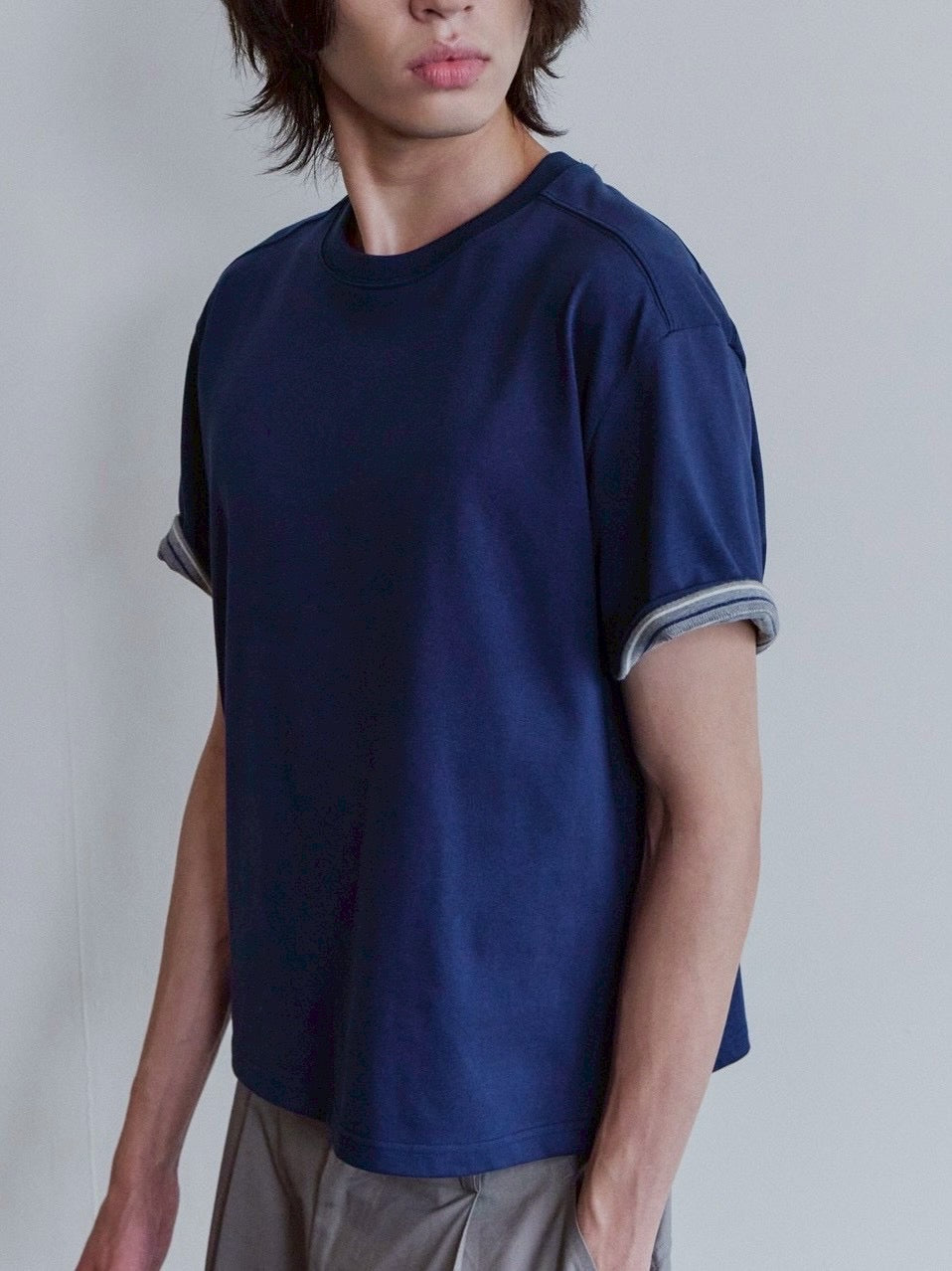 【Waviness】Stripe Layered T-shirts