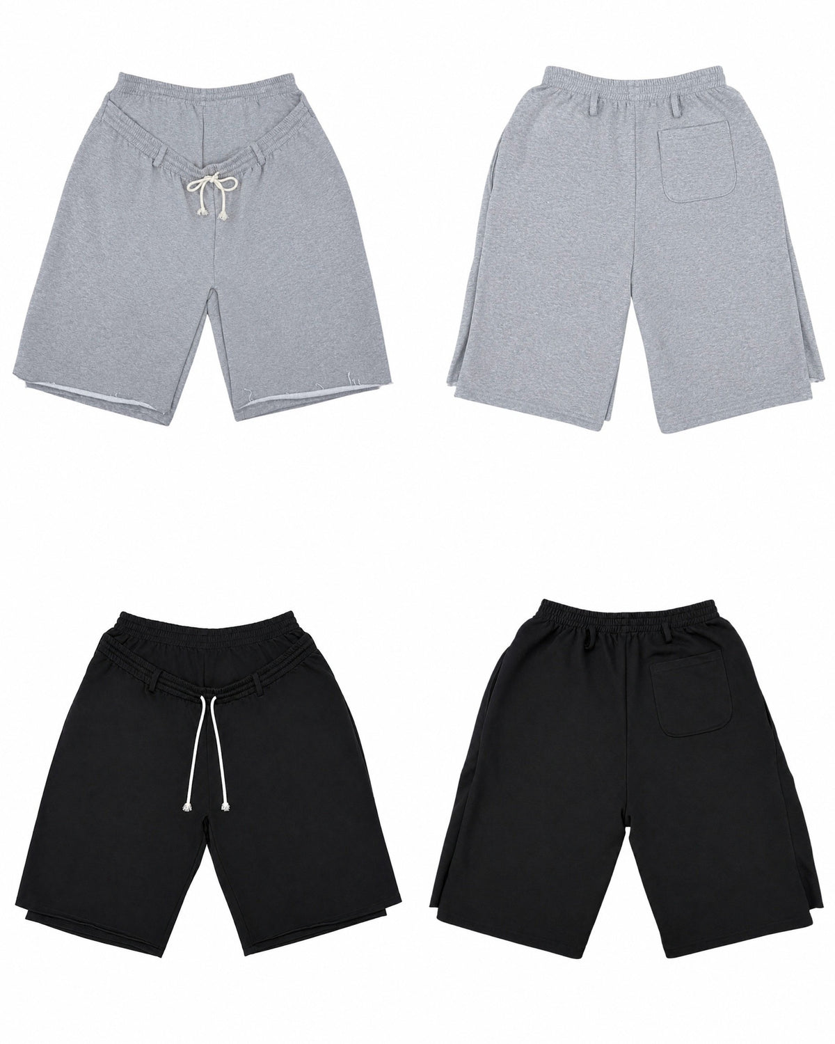 【nmtc+】Double Waist Bermuda Pants (2color)
