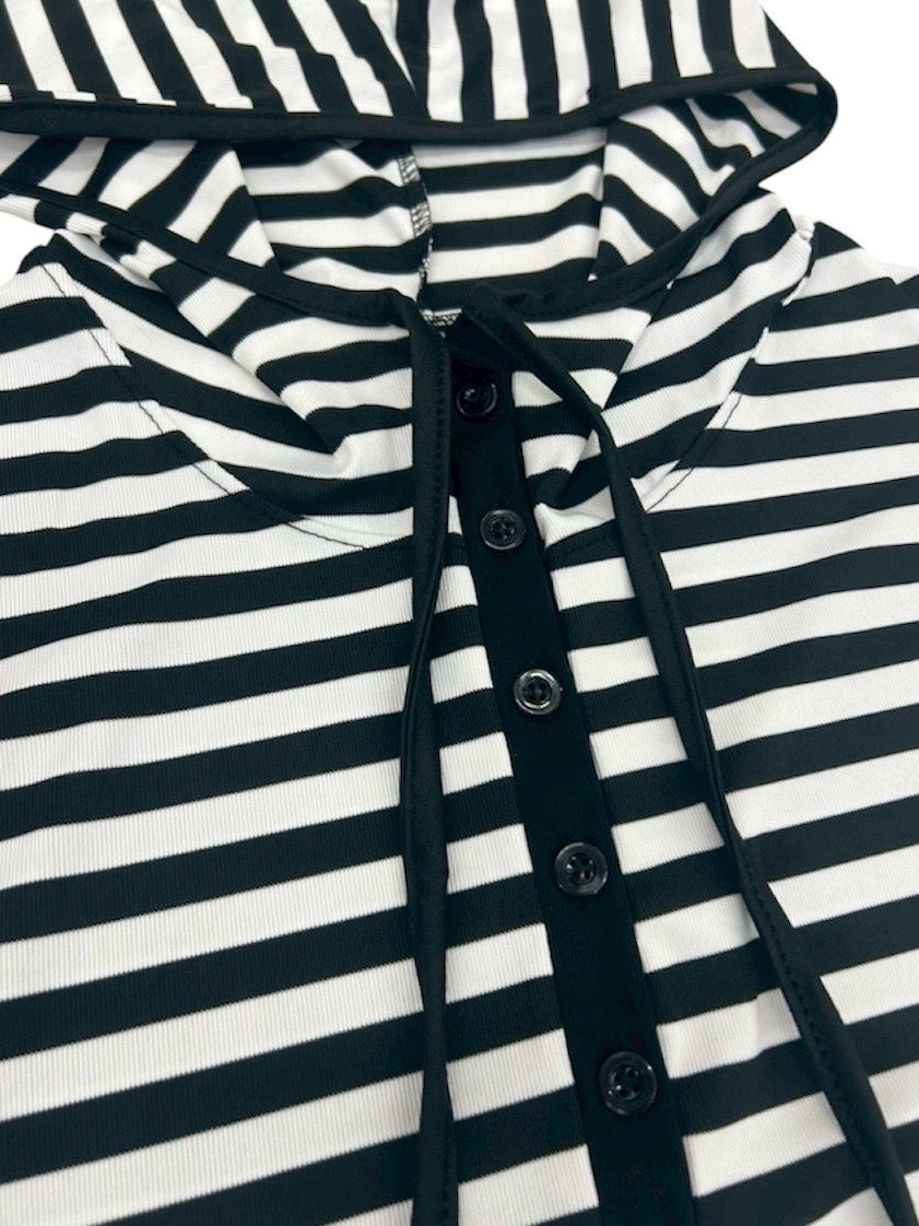 【nmtc+】border hooded long sleeve (2color)