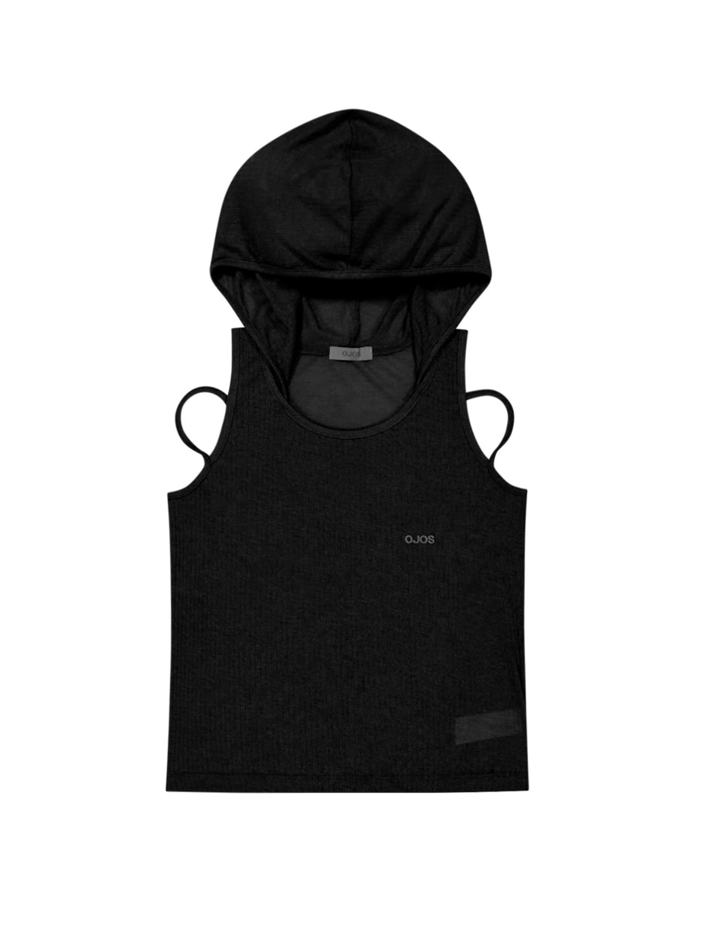 【OJOS】Rib Hood Sleeveless