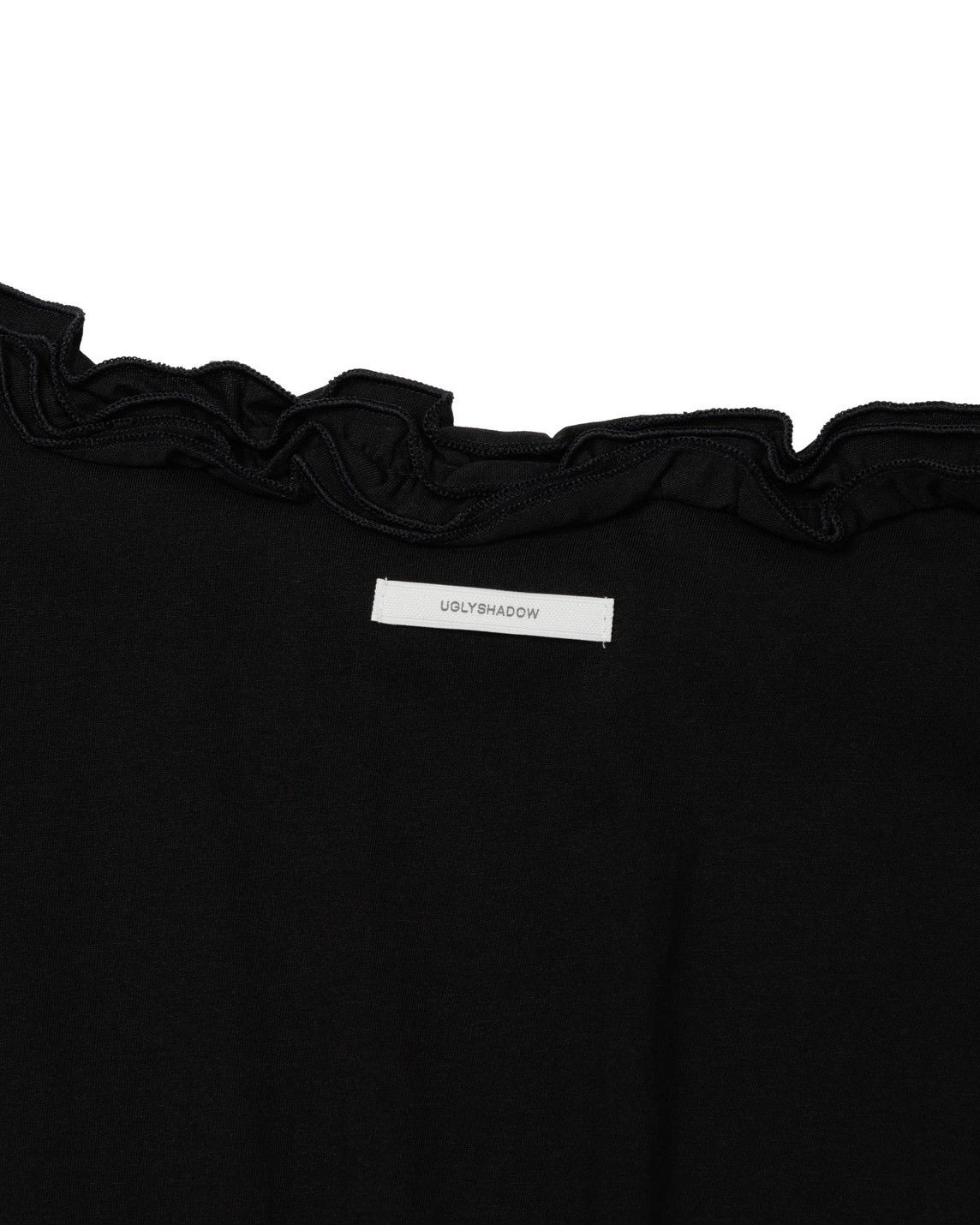 【Uglyshadow】OFF-SHOULDER RUFFLE TOP