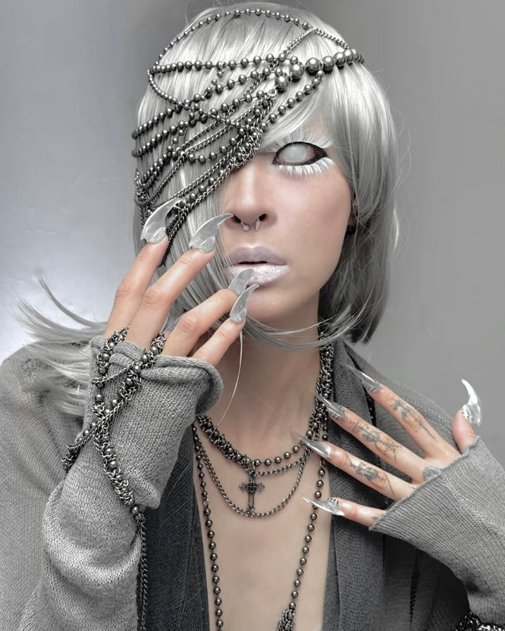 【IIIMIII】Shadow-Layer Choker Necklace