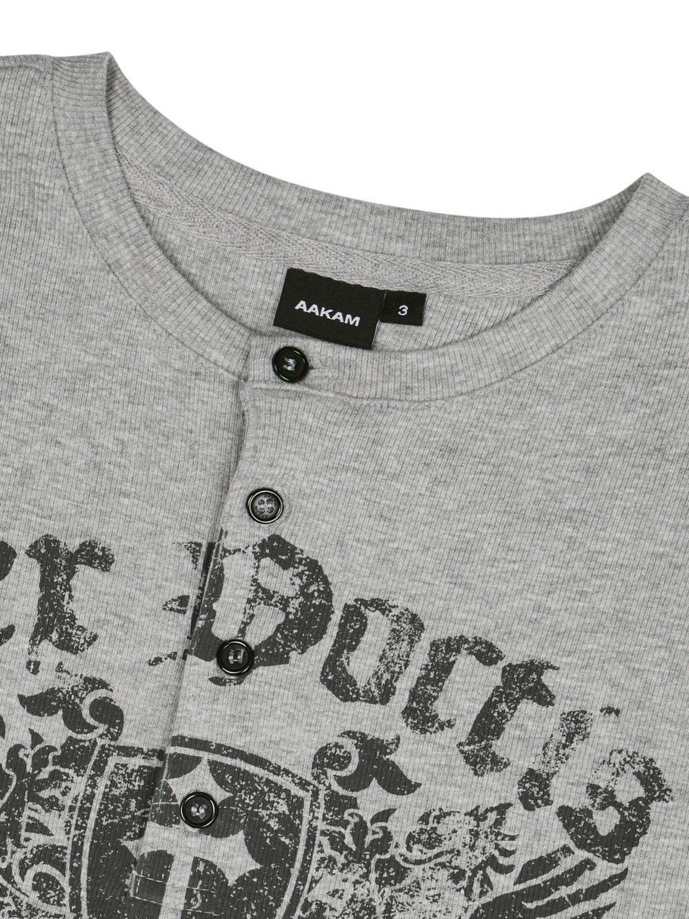 【AAKAM】Shield Henry Neck Half Top