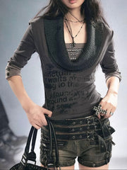 【Cest Nous】Cross Rivet Top
