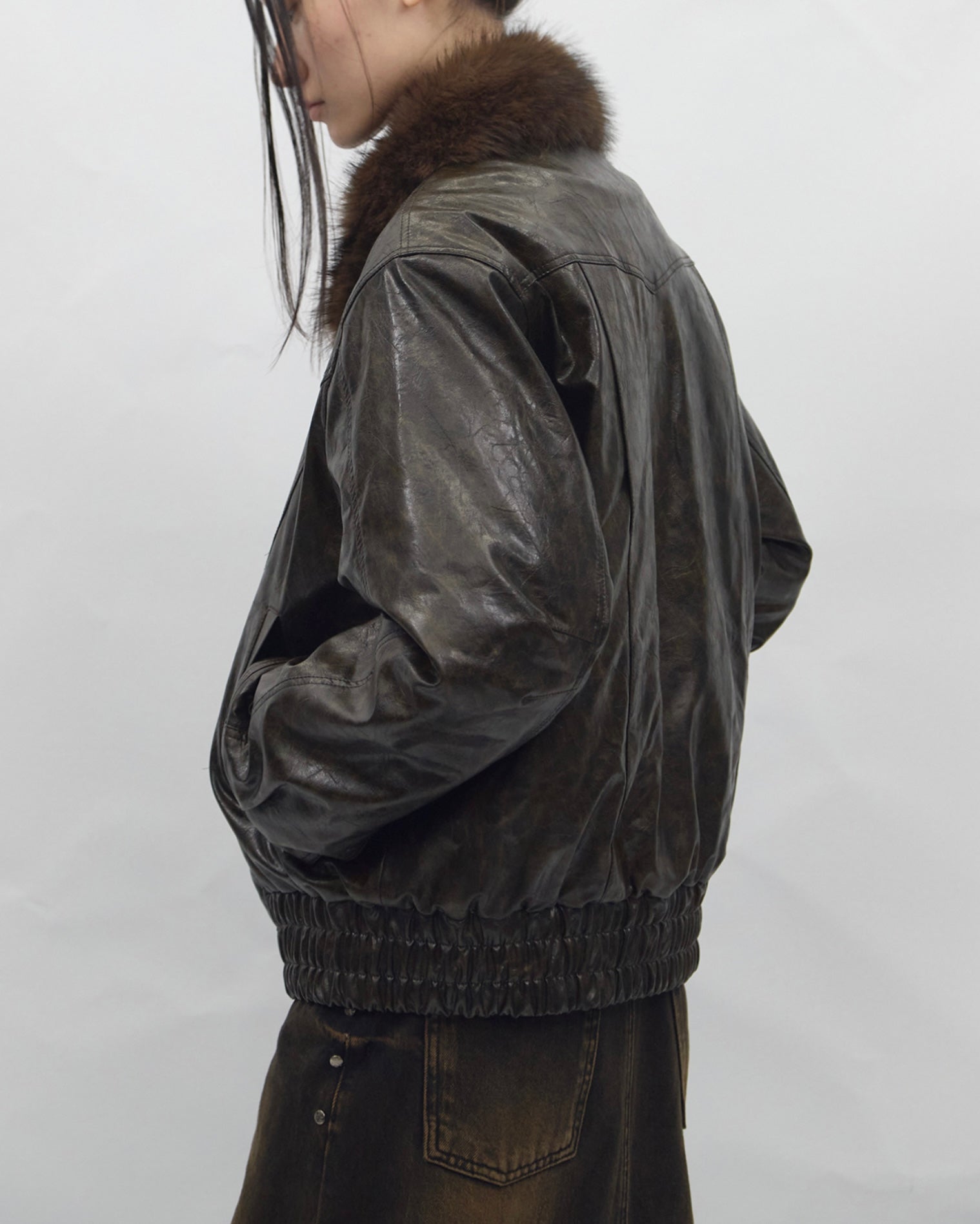 【BLR BLUER】Cracked Trace Jacket