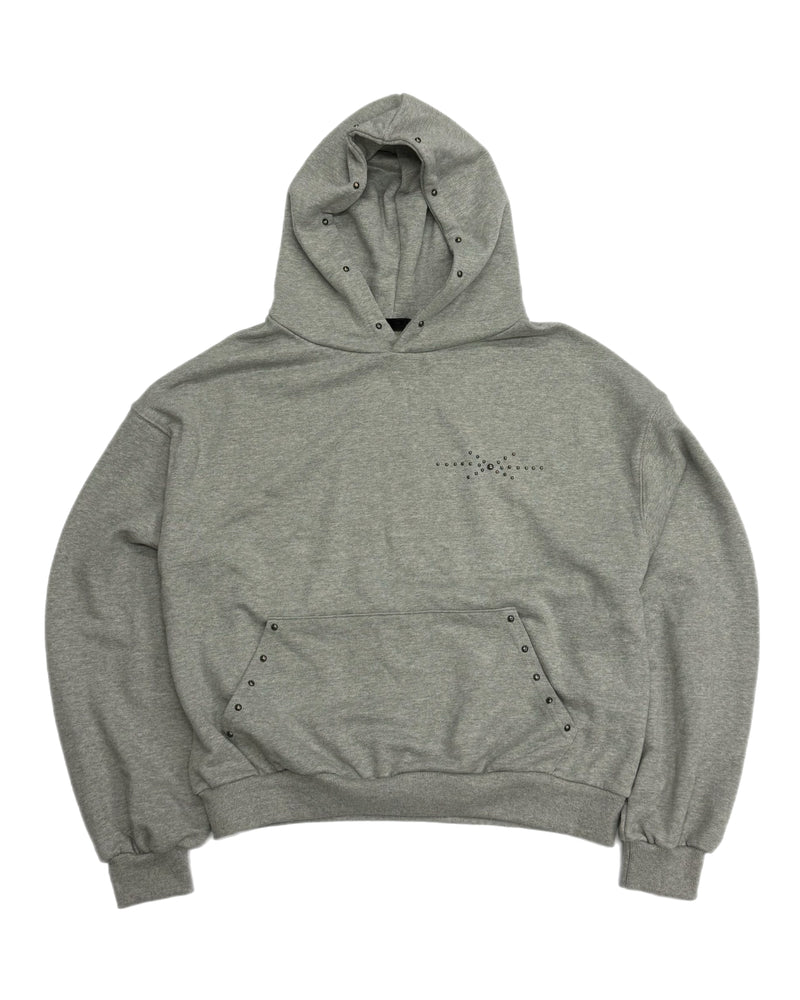 受注制【Chikashitsu +】studs design overfit hoodie (2color)