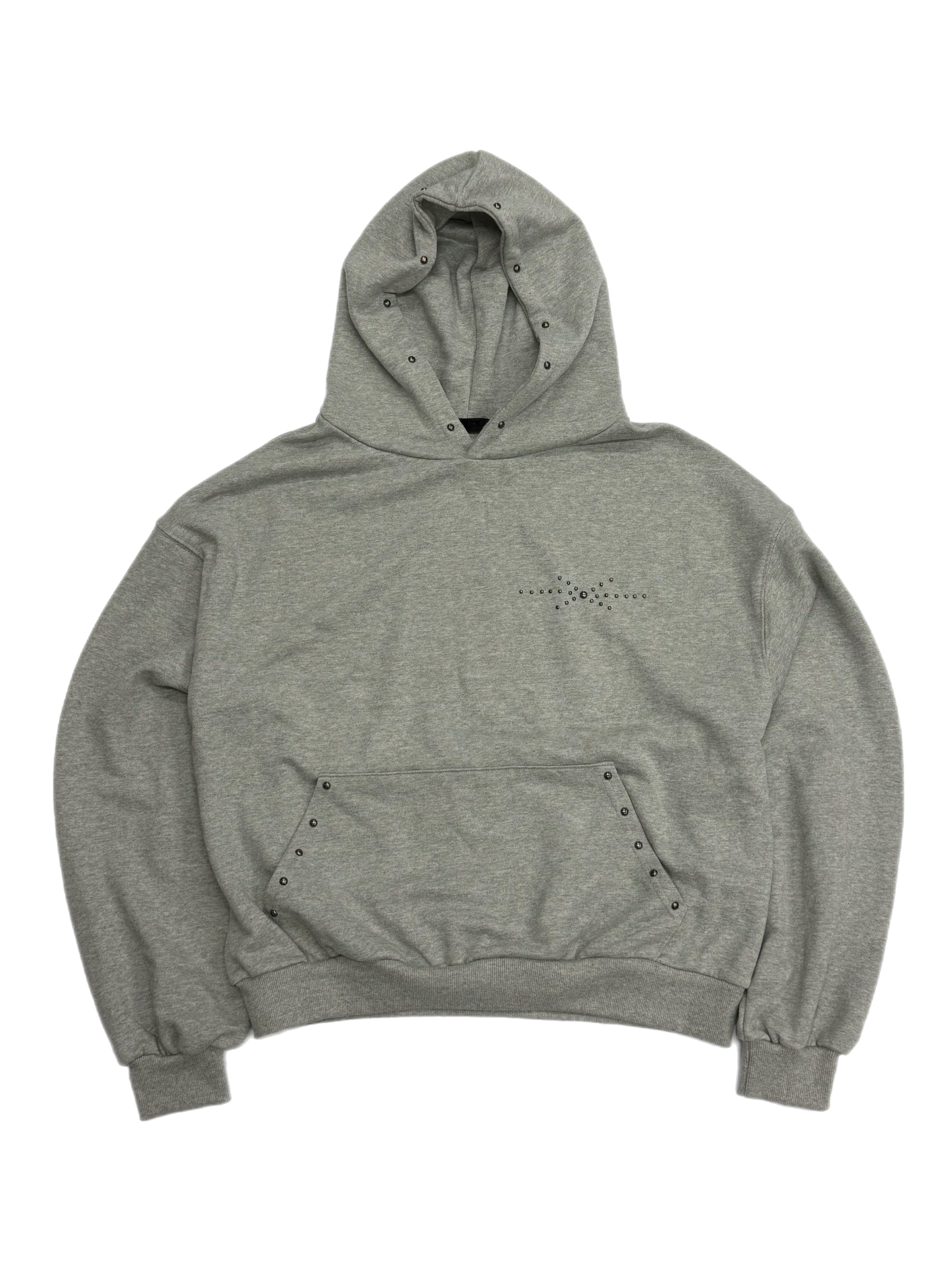 受注制【Chikashitsu +】studs design overfit hoodie (2color)