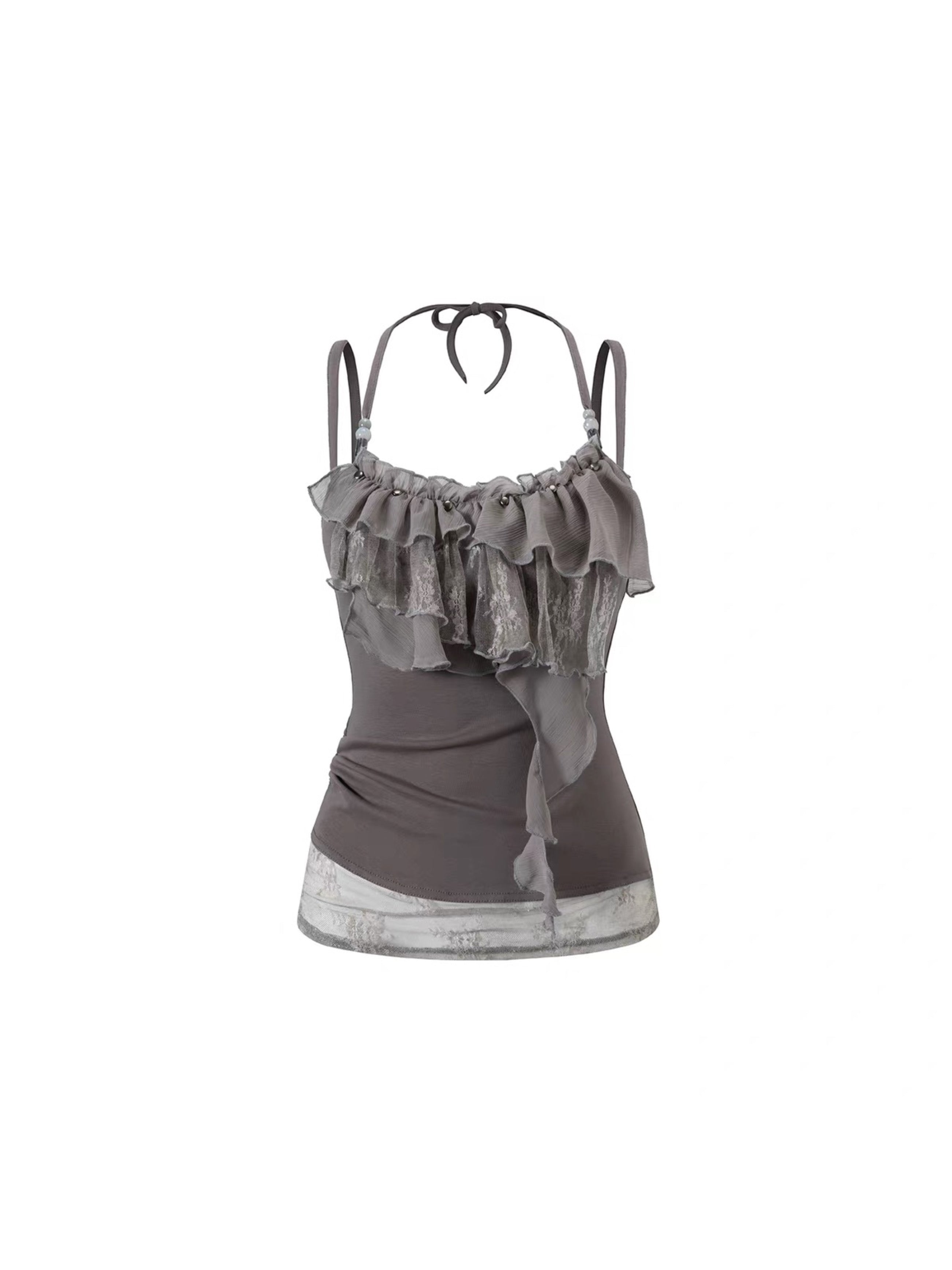 【Cest Nous】Lace beaded camisole