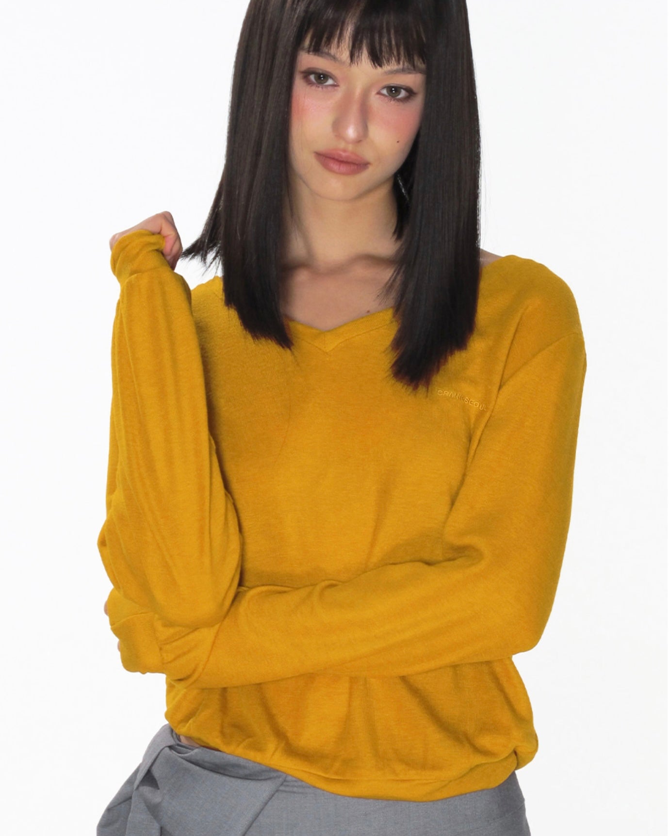 【CRANK】SOFT V-NECK KNIT